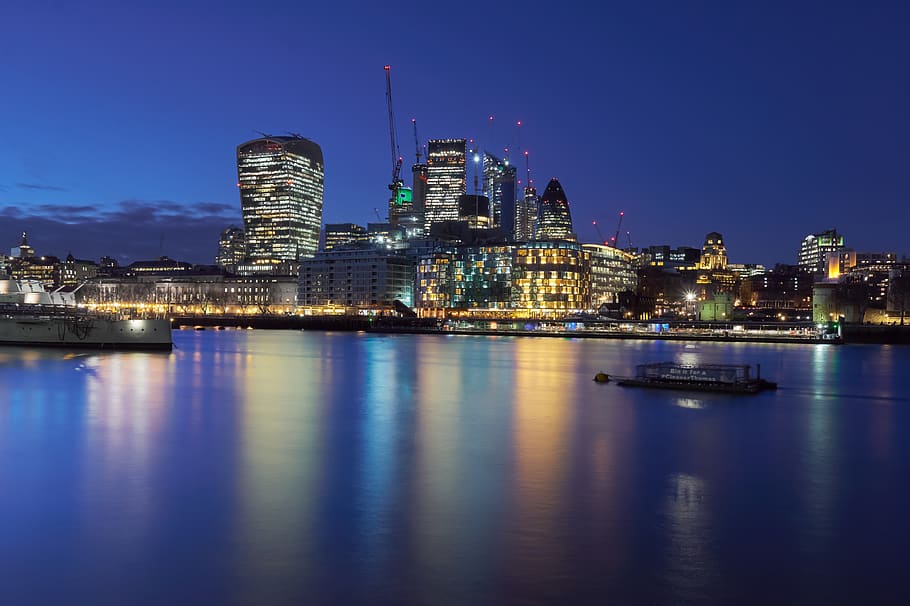 HD Wallpaper London United Kingdom Night City Skylines Blue Hour