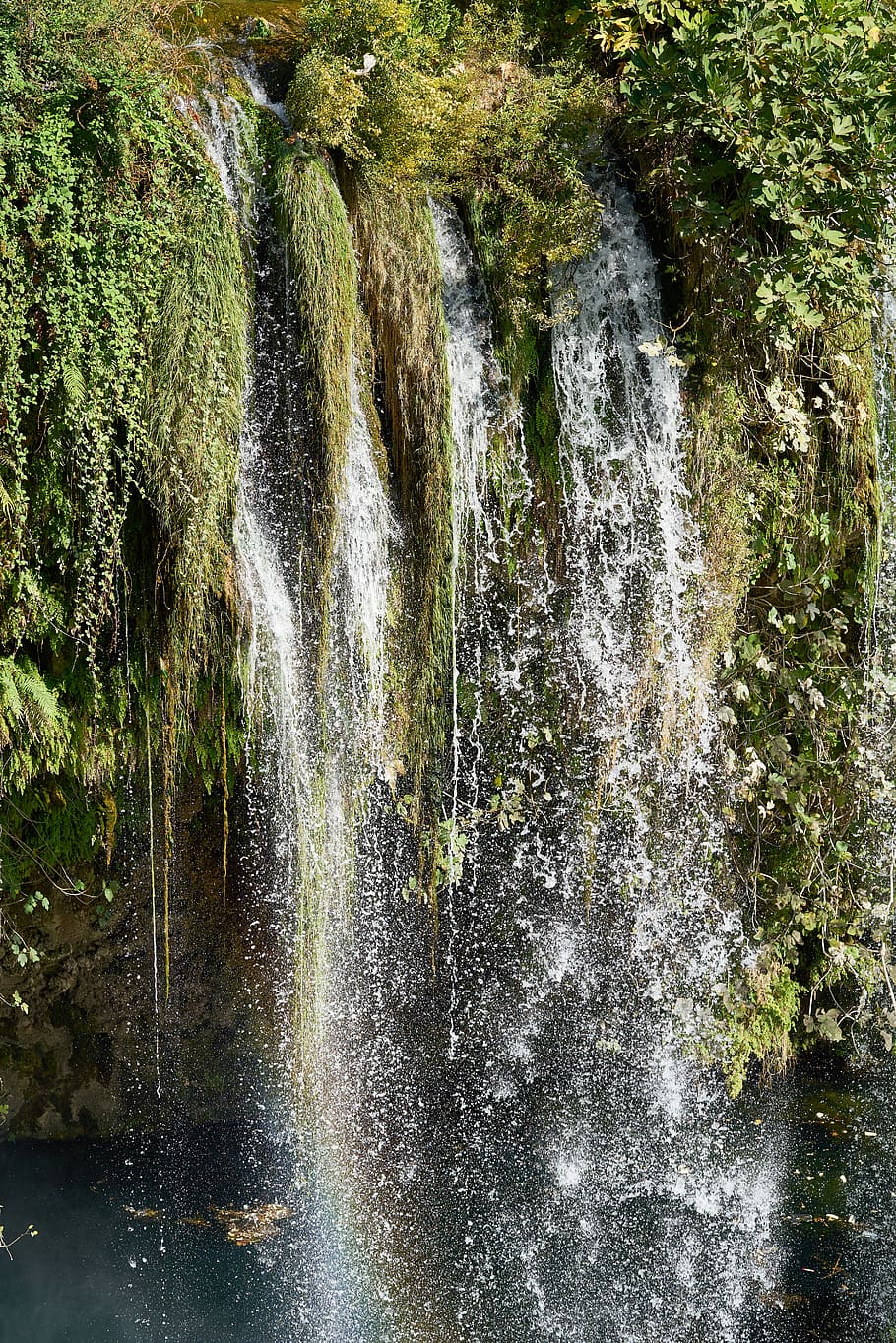 Hd Wallpaper Time Lapse Photography Of Flowing Plunge Waterfalls