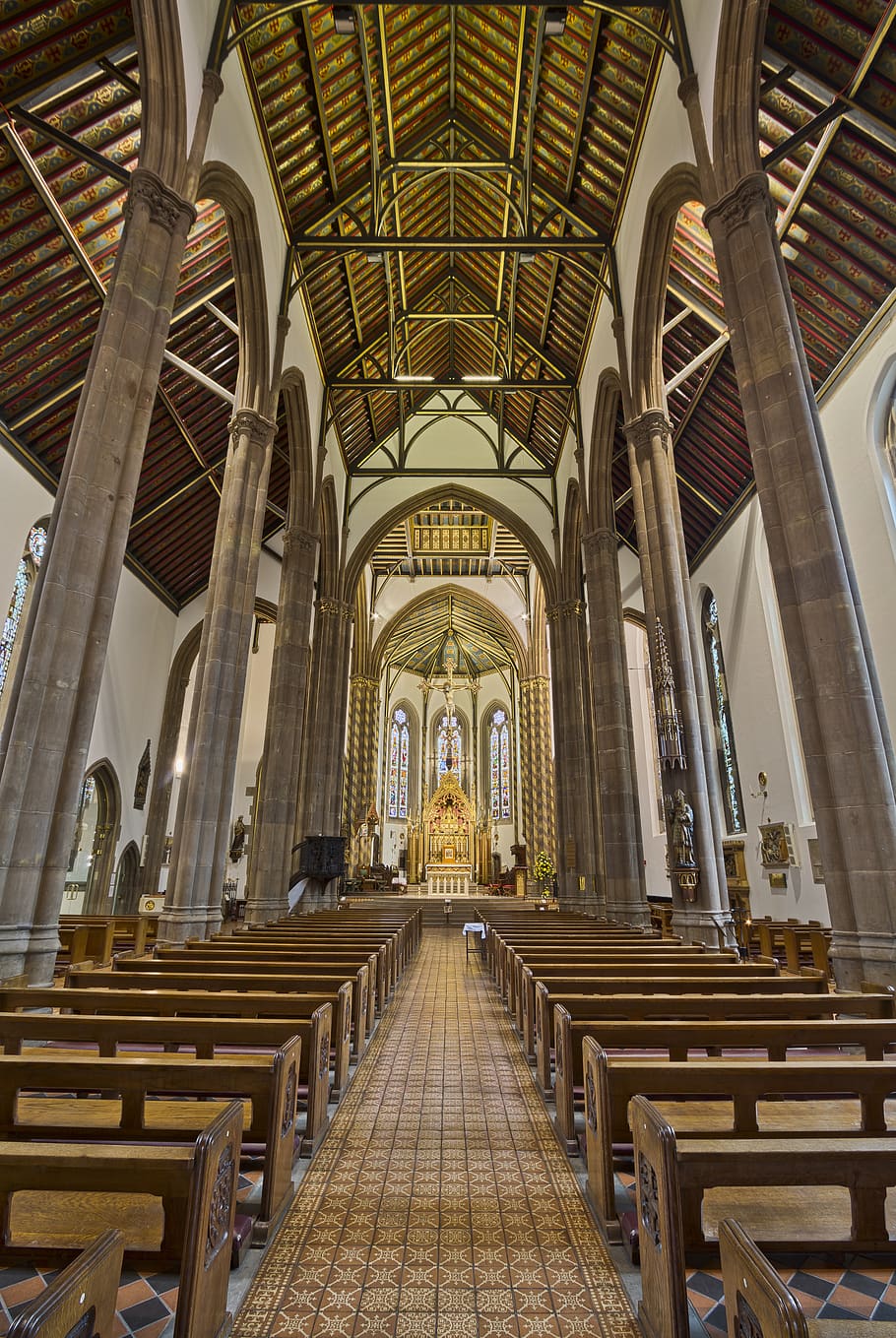 Hd Wallpaper Photo Of White And Brown Concrete Cathedral Interior