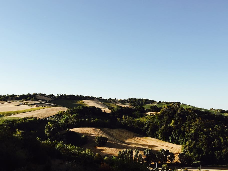 HD Wallpaper Italy Montemaggiore Al Metauro Hills Shadow Morning