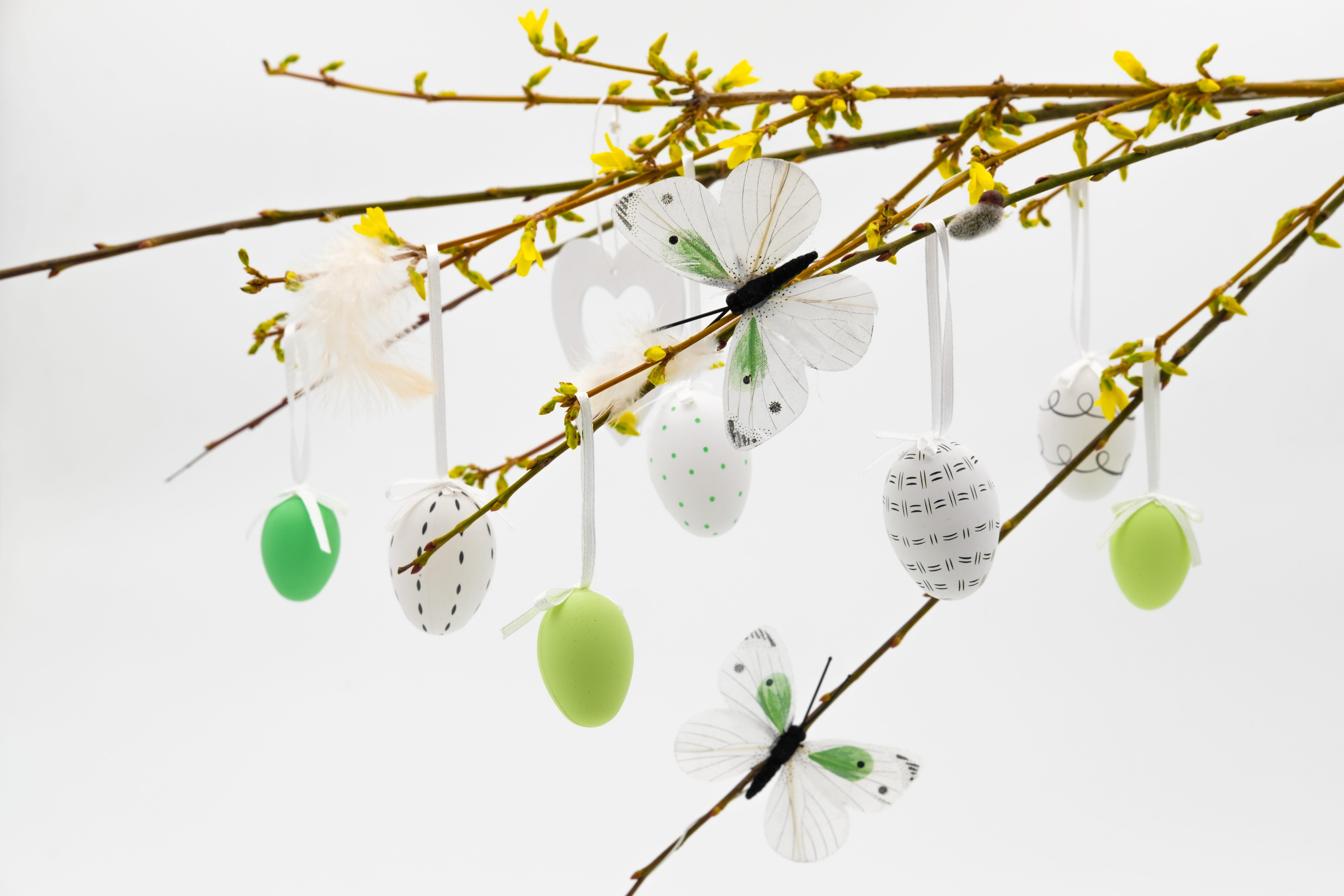 easter eggs, easter tree, easter bush, spring, map, osterkarte