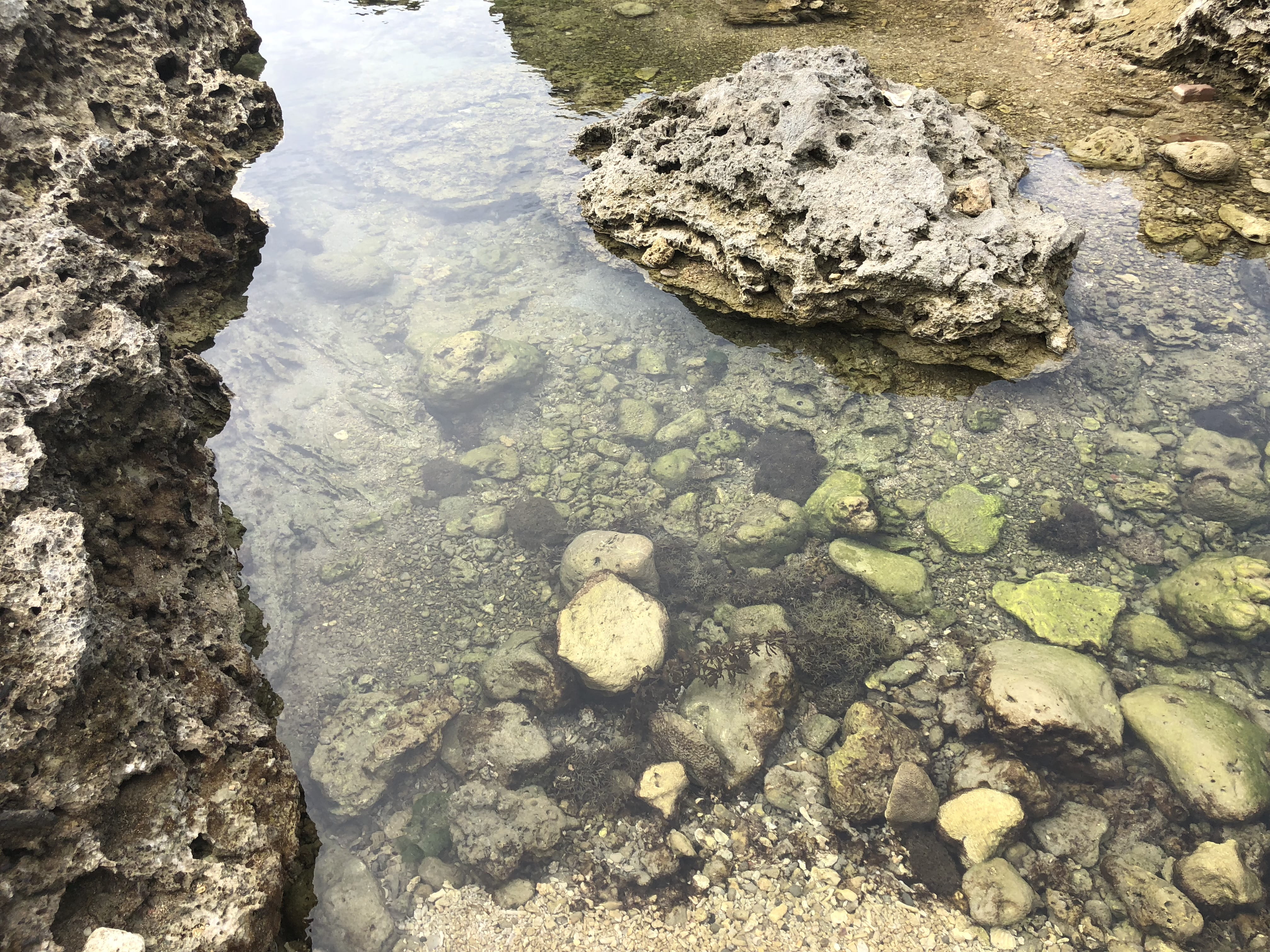rock, solid, water, rock - object, high angle view, nature