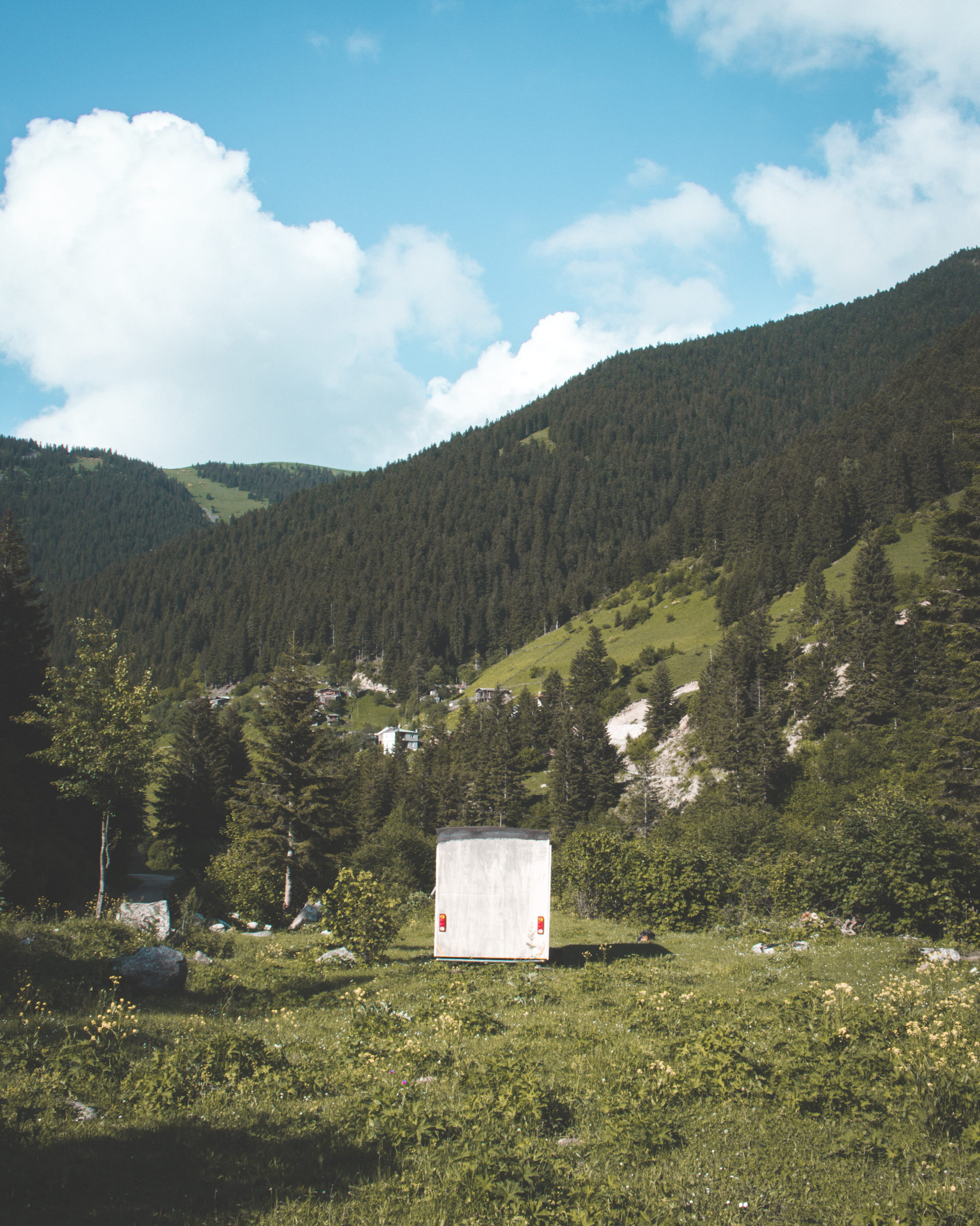 Green Mountain, architecture, clouds, cloudy, daylight, environment