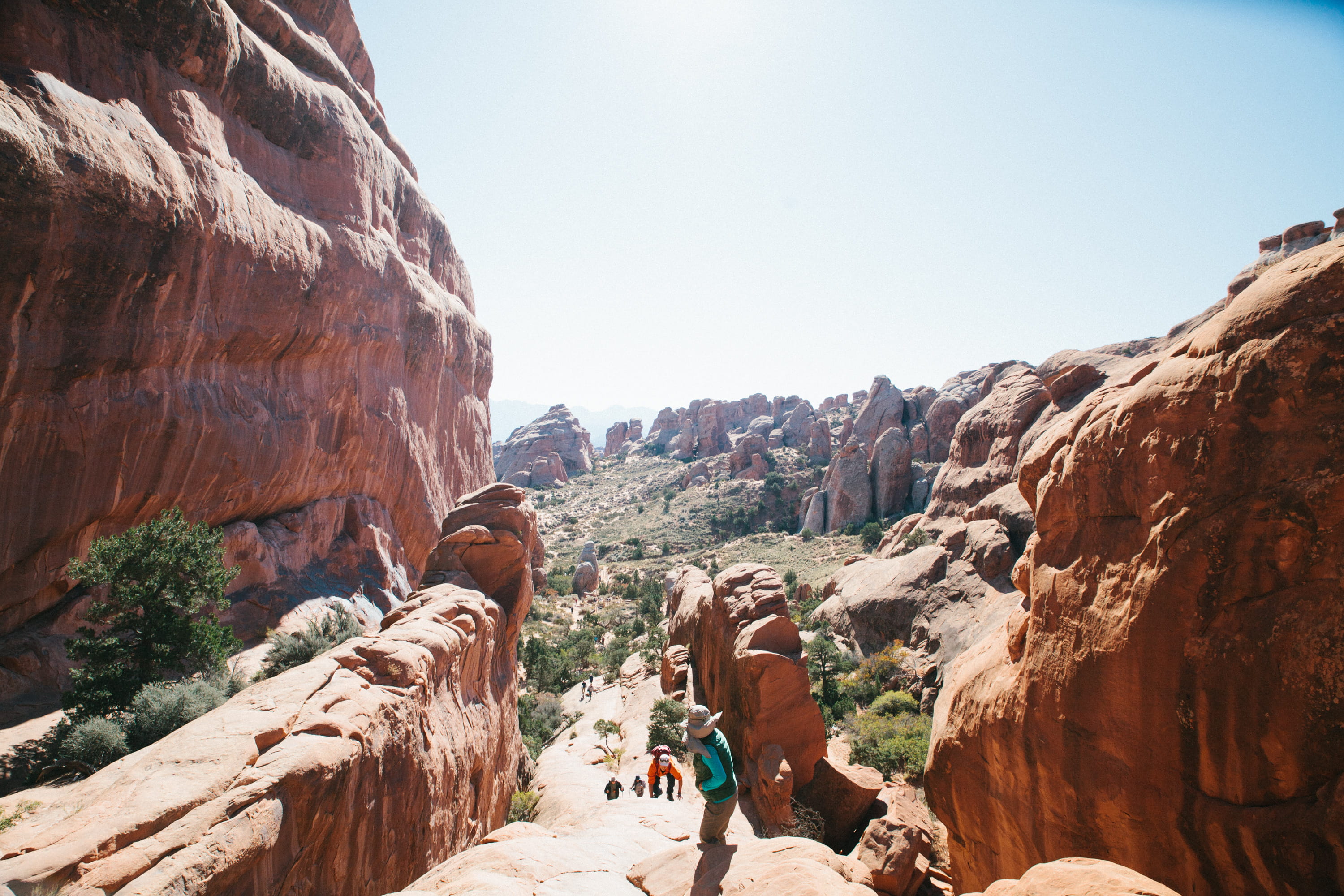mountain, rock, hicking, path, climbing, rock - object, solid