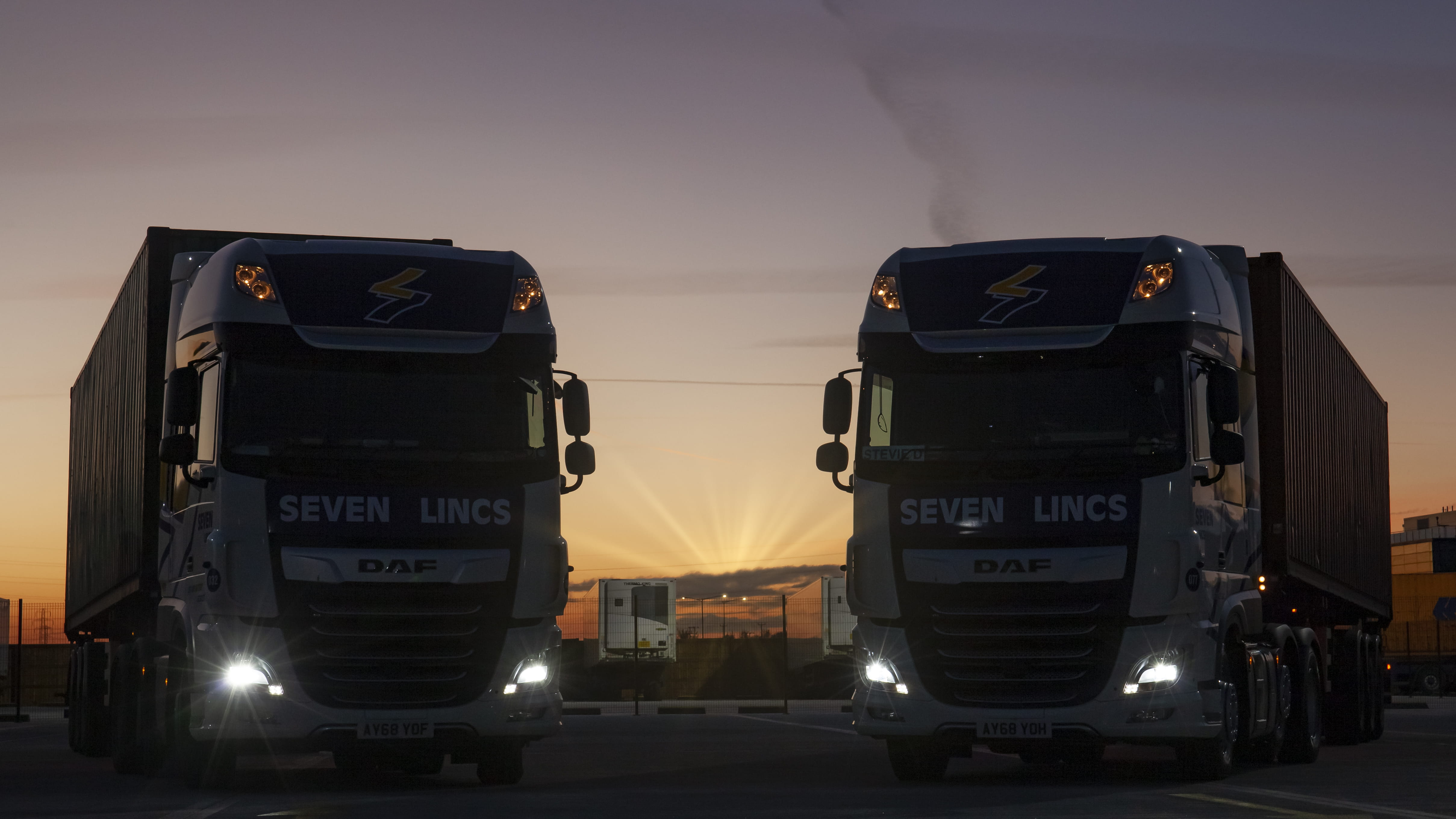 united kingdom, kent, lorry, truck, sunset, transport, hgv