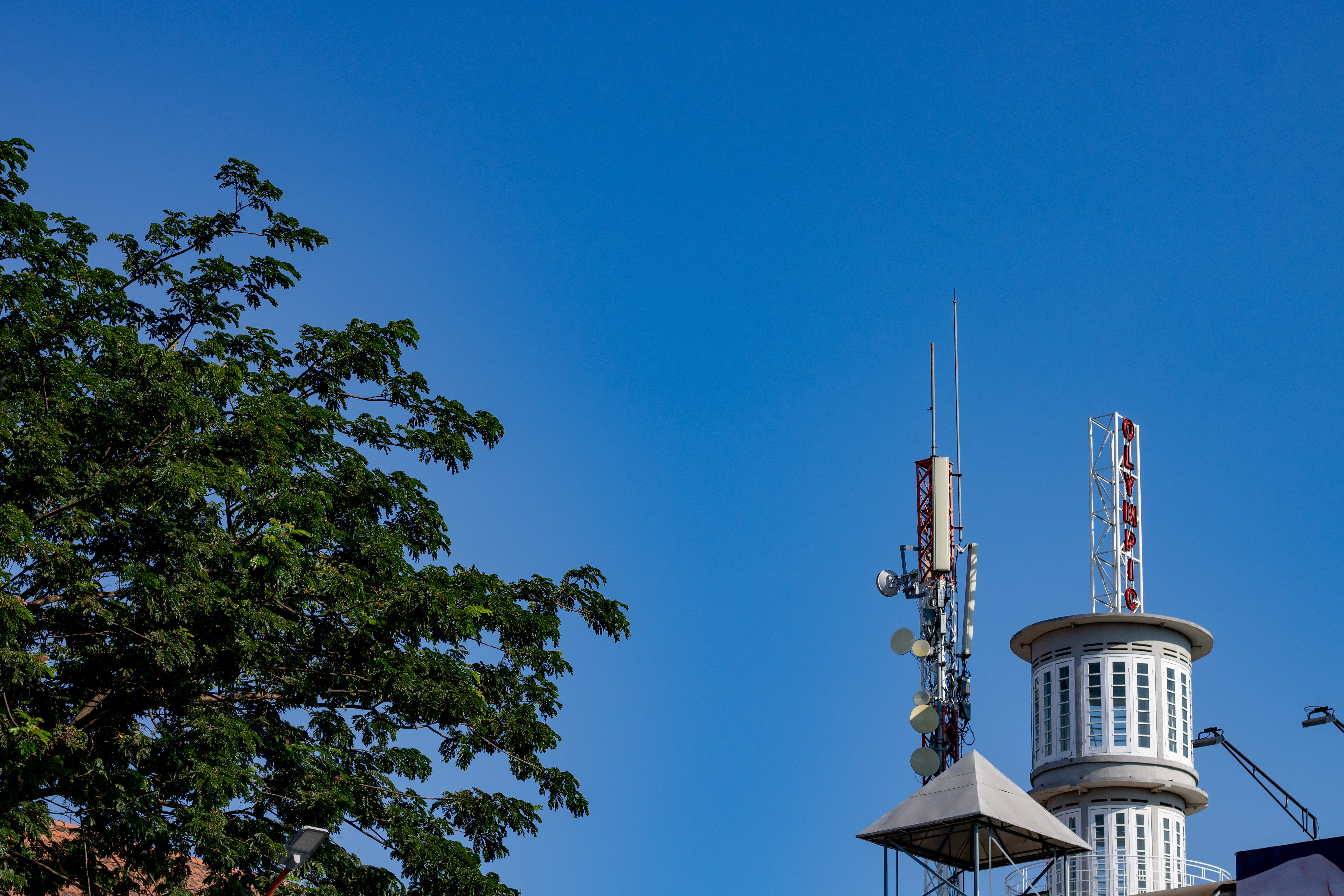 indonesia, keputran, sky, blue, low angle view, architecture