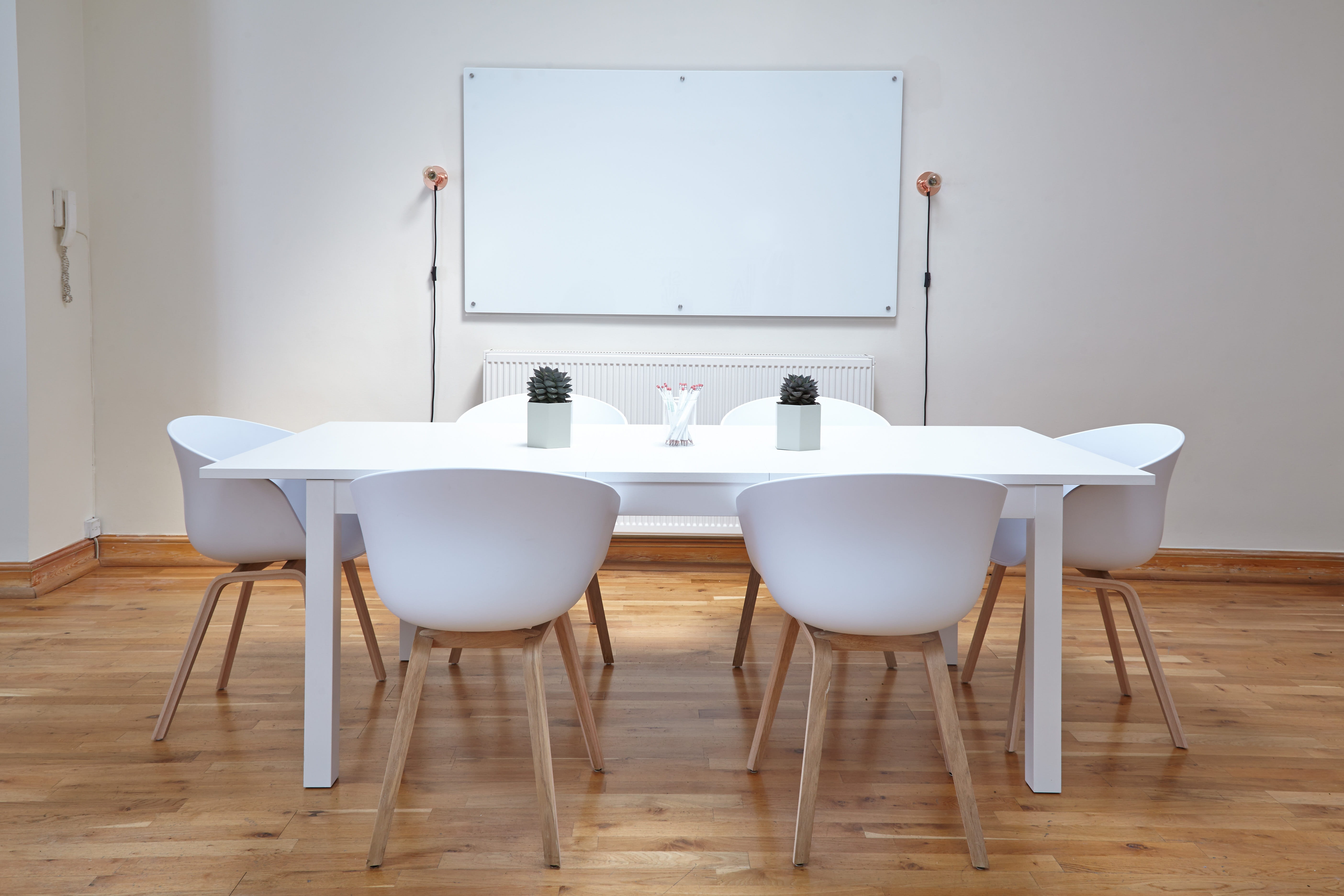 chairs, table, empty, interior design, minimalism, parquet