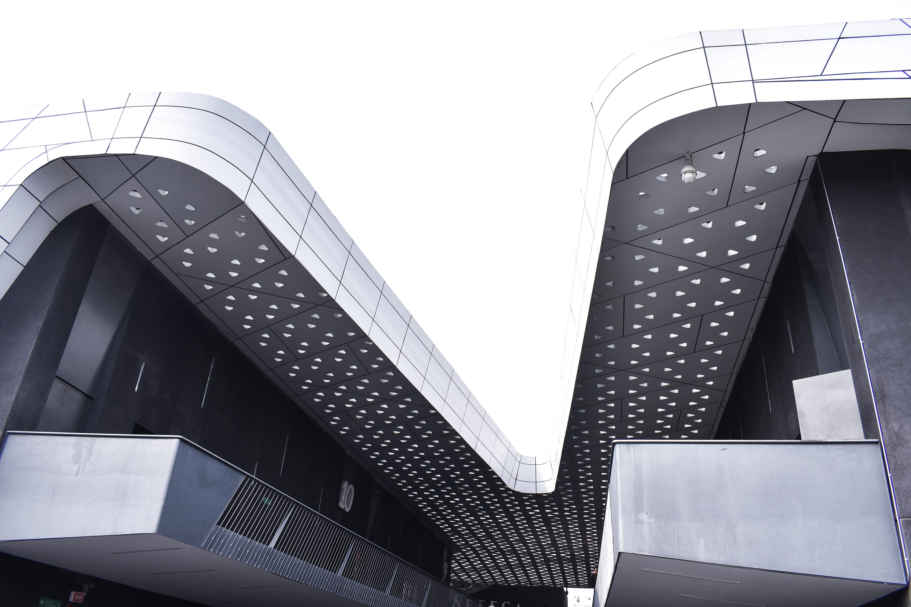 white and gray building, built structure, architecture, low angle view
