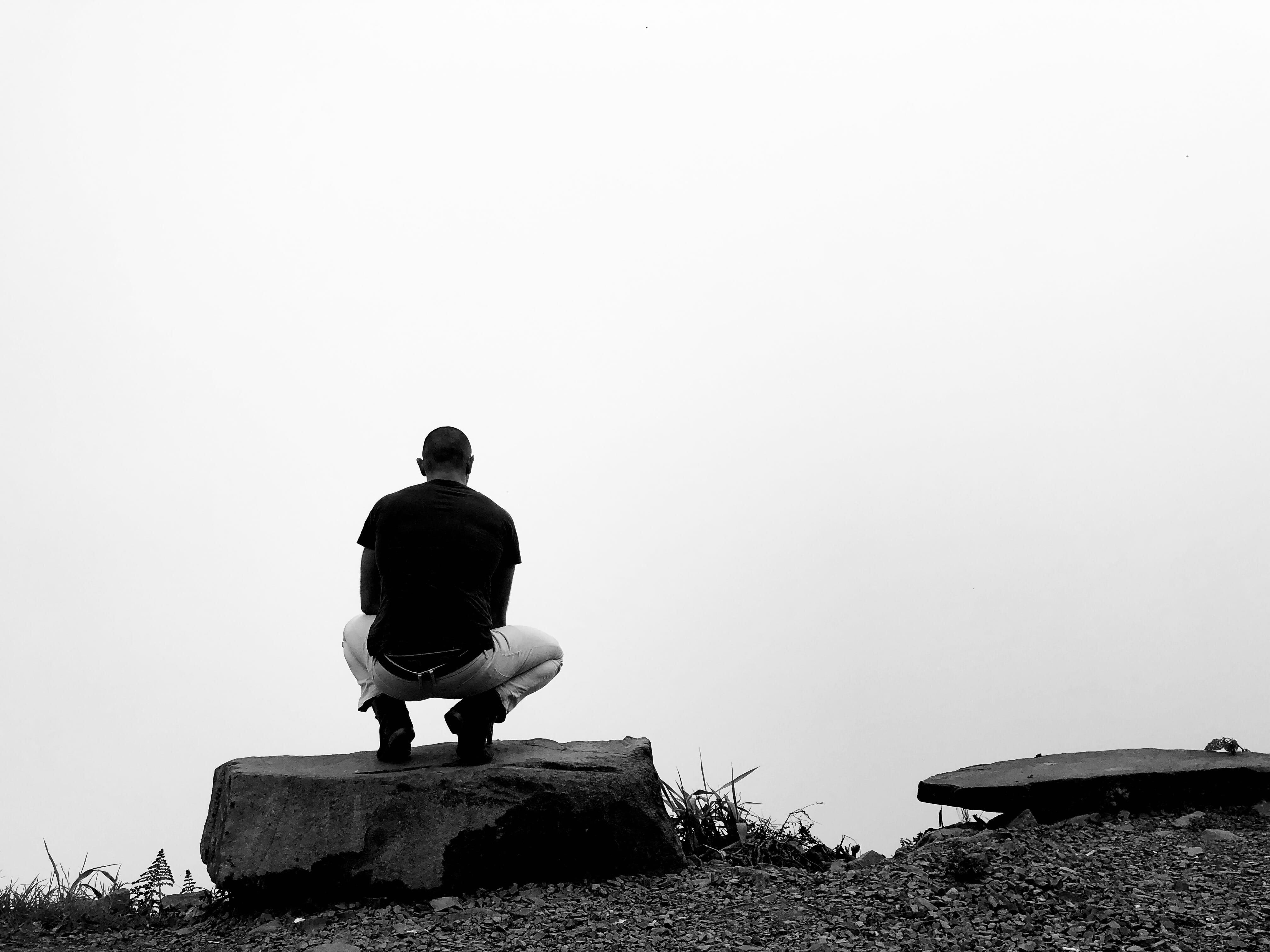 reflection, solitude, nature, landscape, clouds, sky, solid