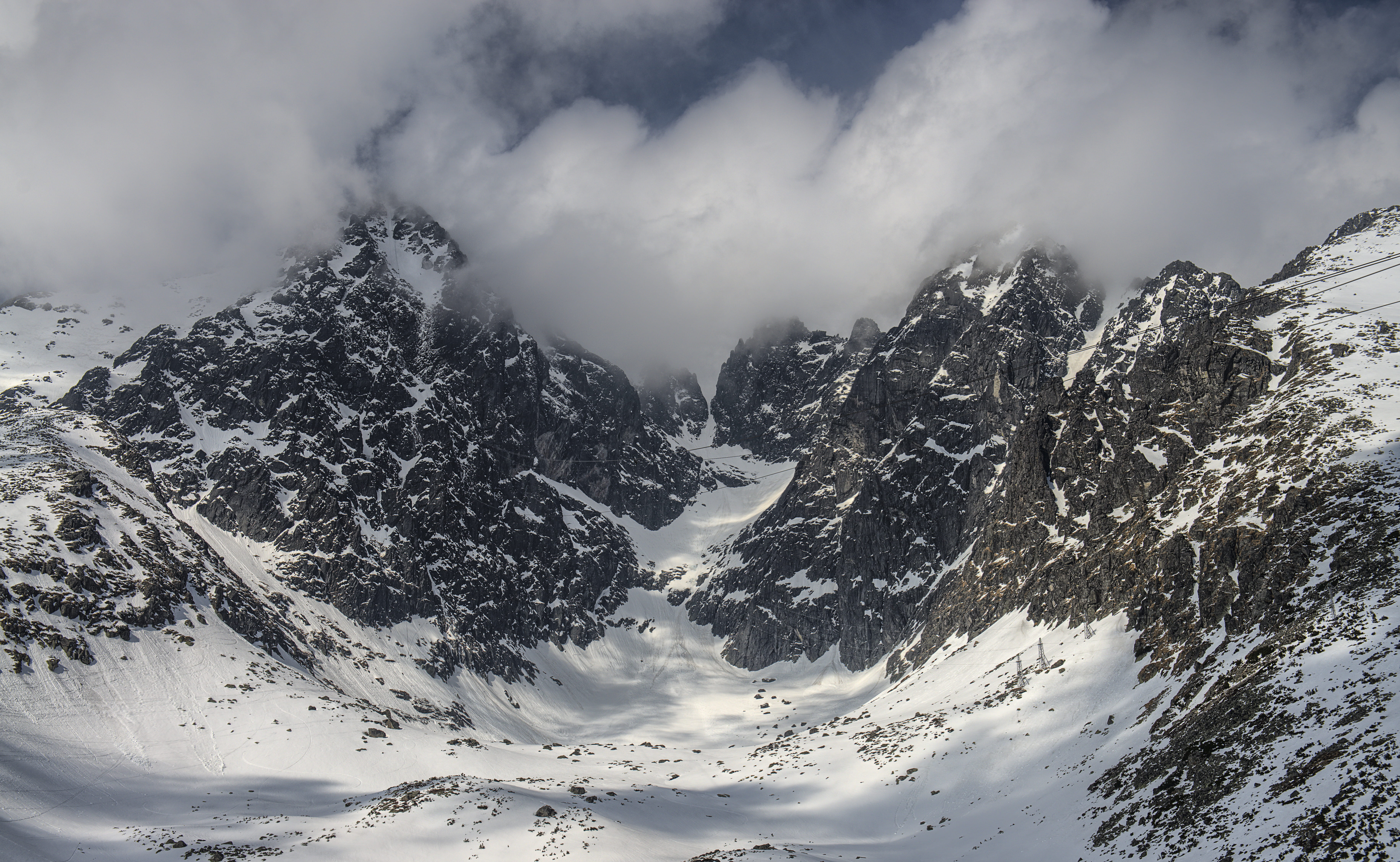 slovakia, snow, winter, cloud - sky, cold temperature, mountain