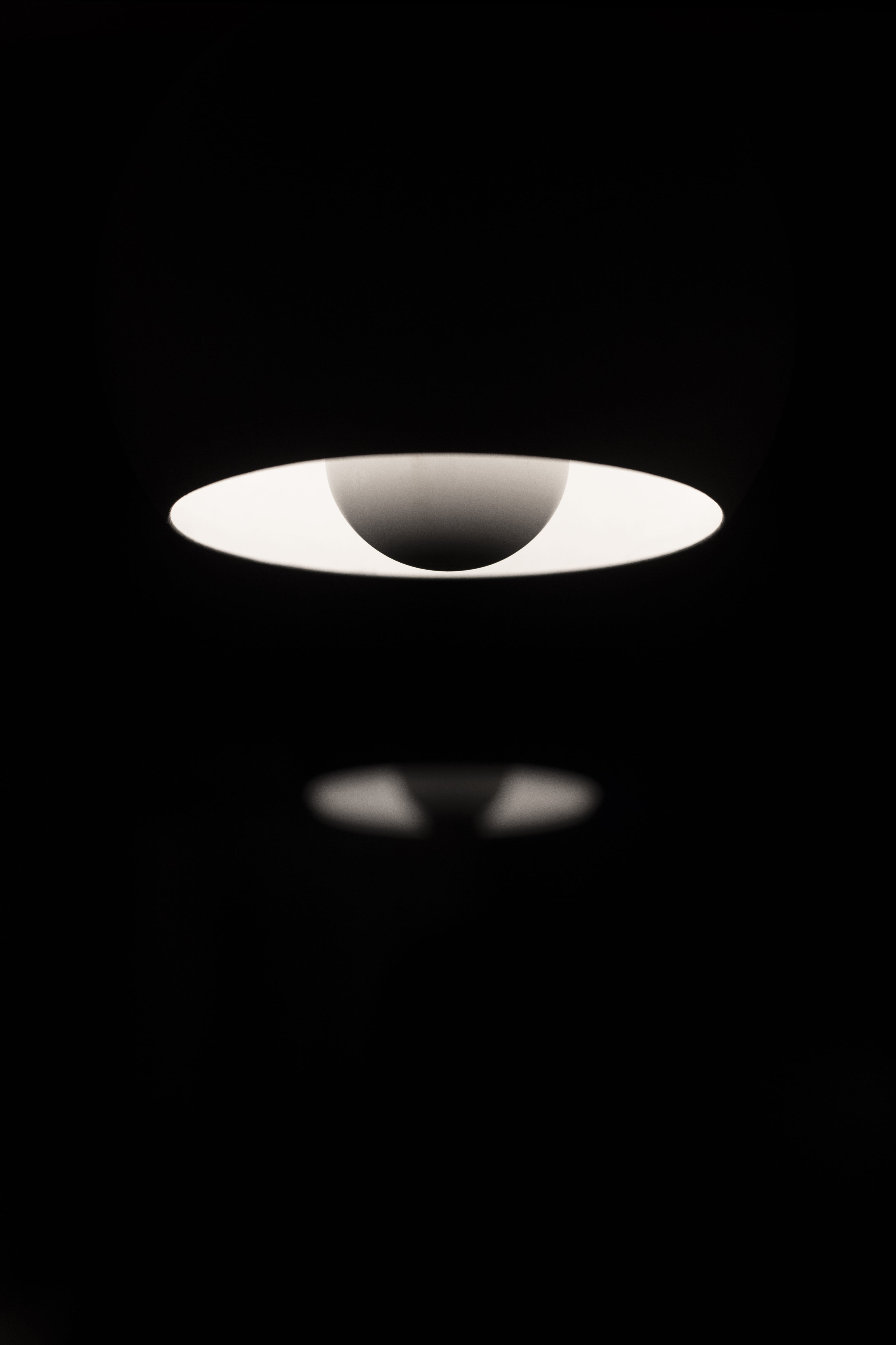 white and black pendant lamp, lampshade, ceiling light, light fixture