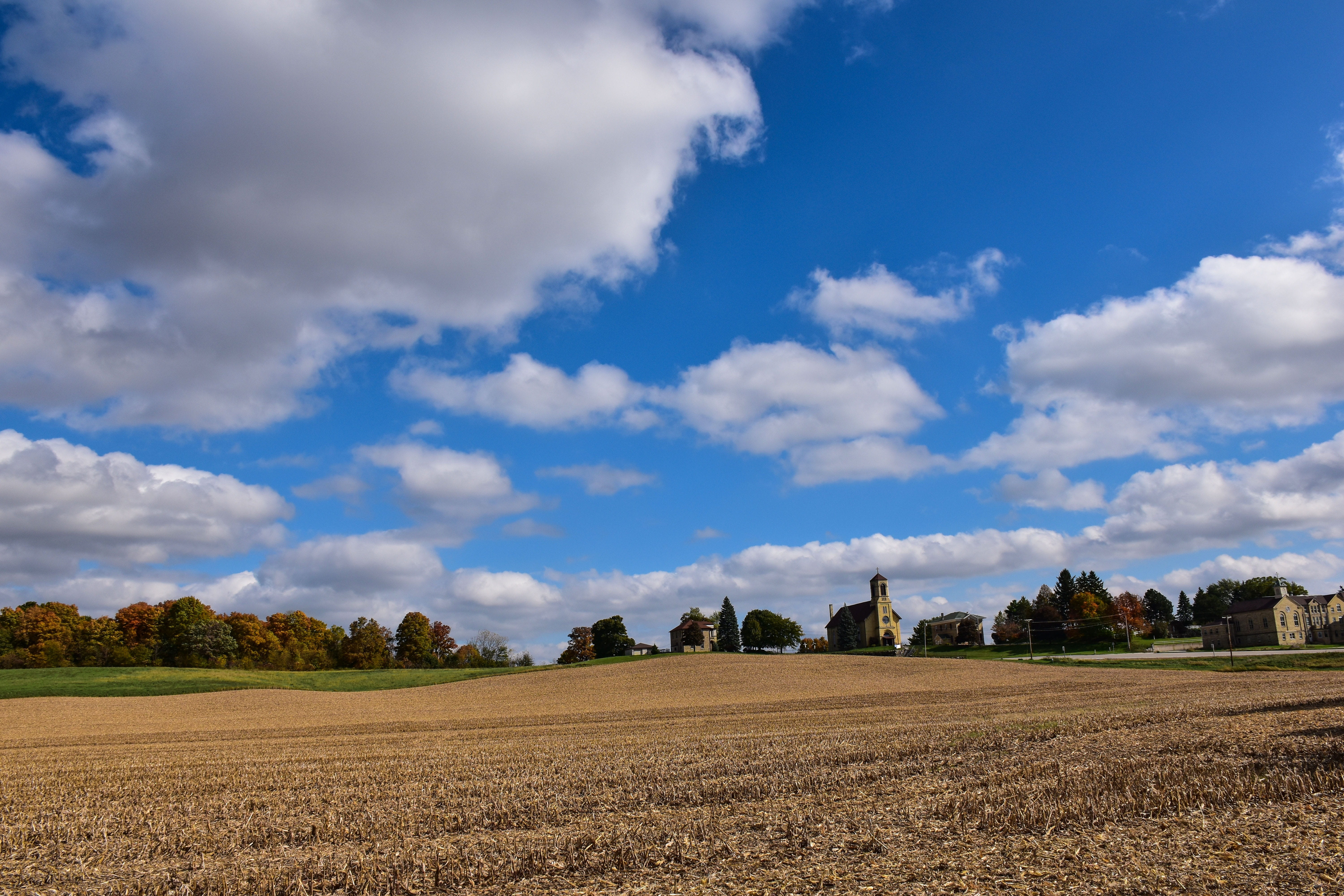 landscape, fall, nature, fields, sky, cloud - sky, environment