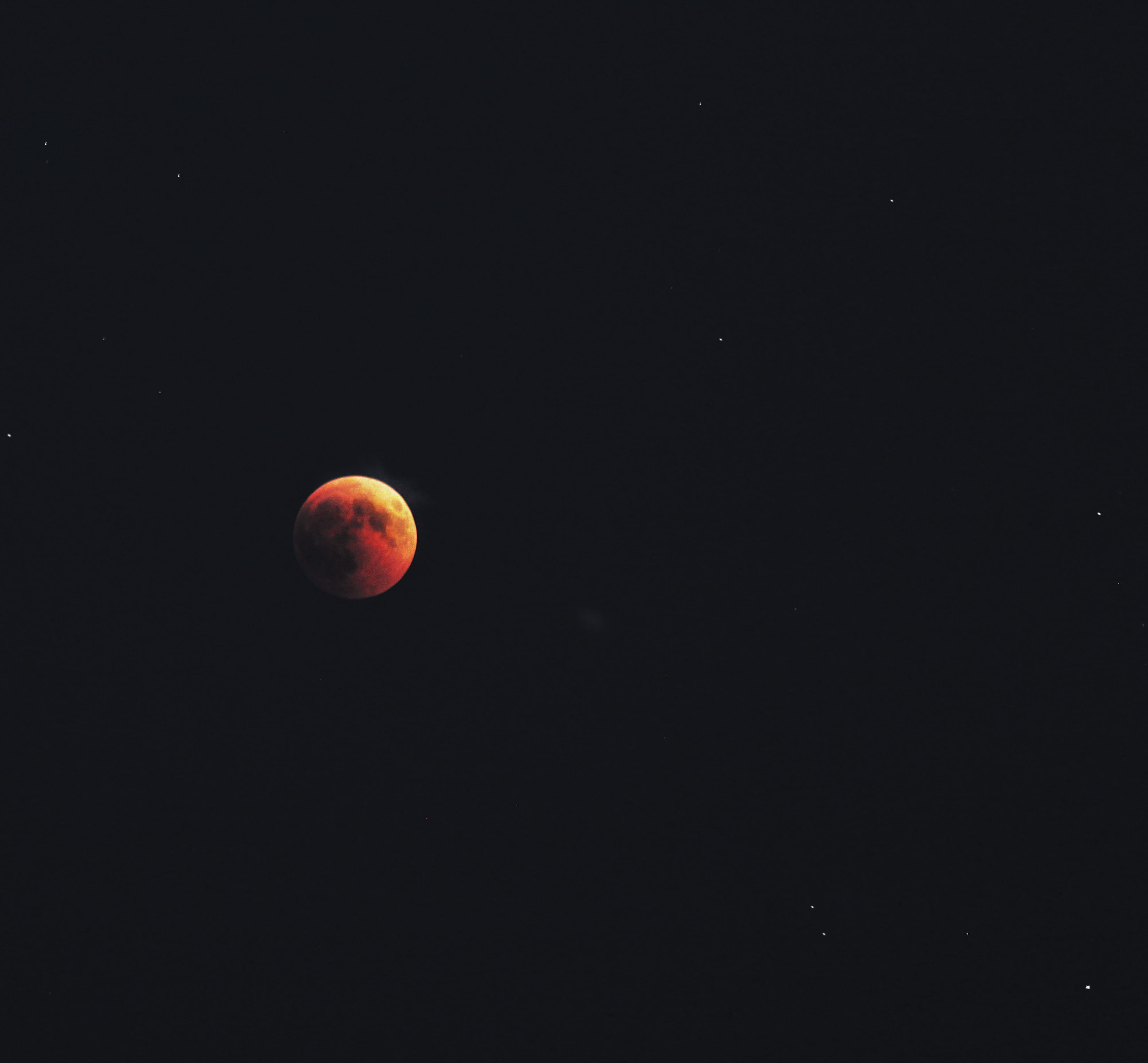 red moon, space, lunar eclipse, night, outdoors, outer space