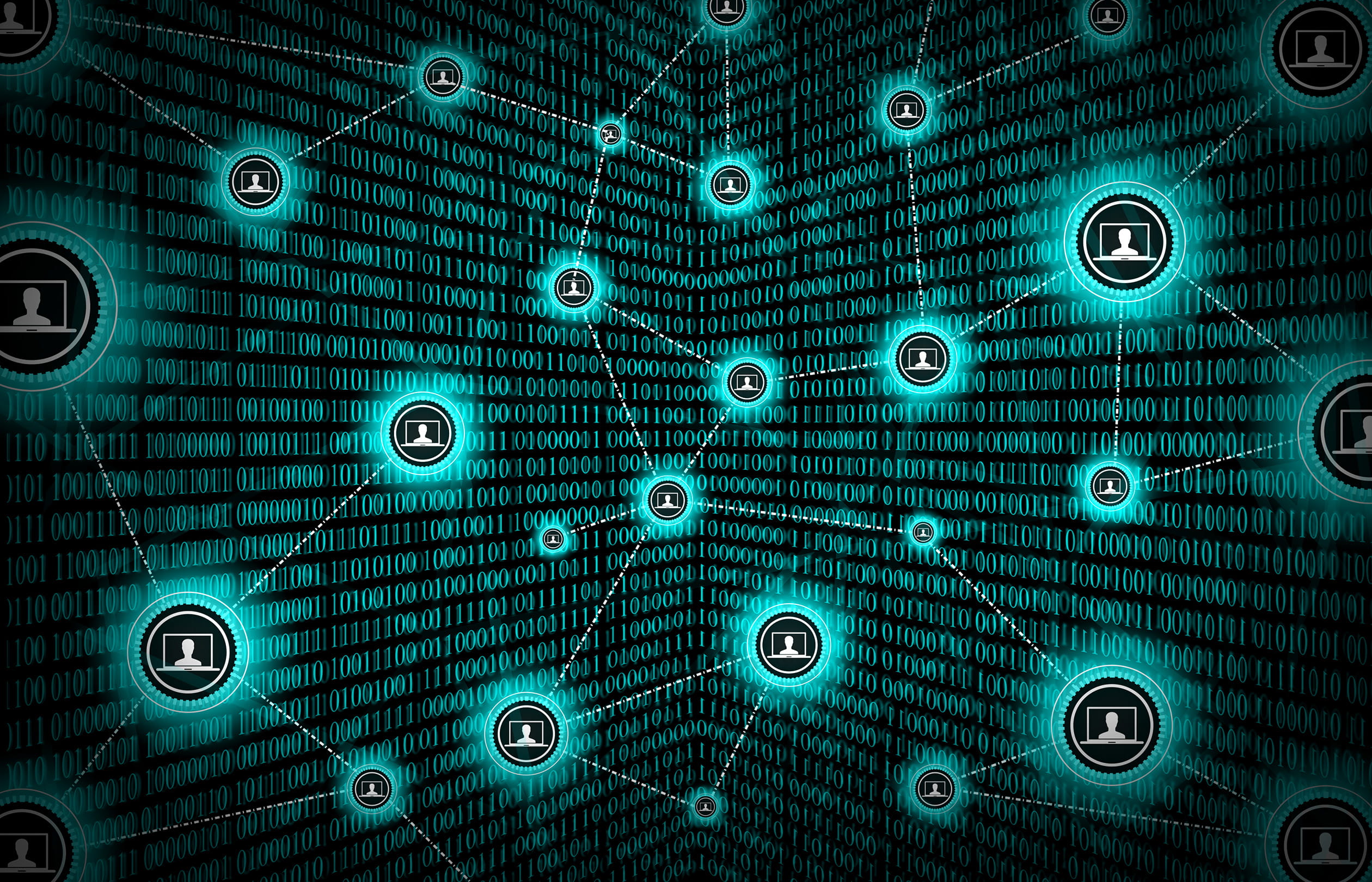 Block Chain Network Concept - Distributed Ledger Technology - Blockchain