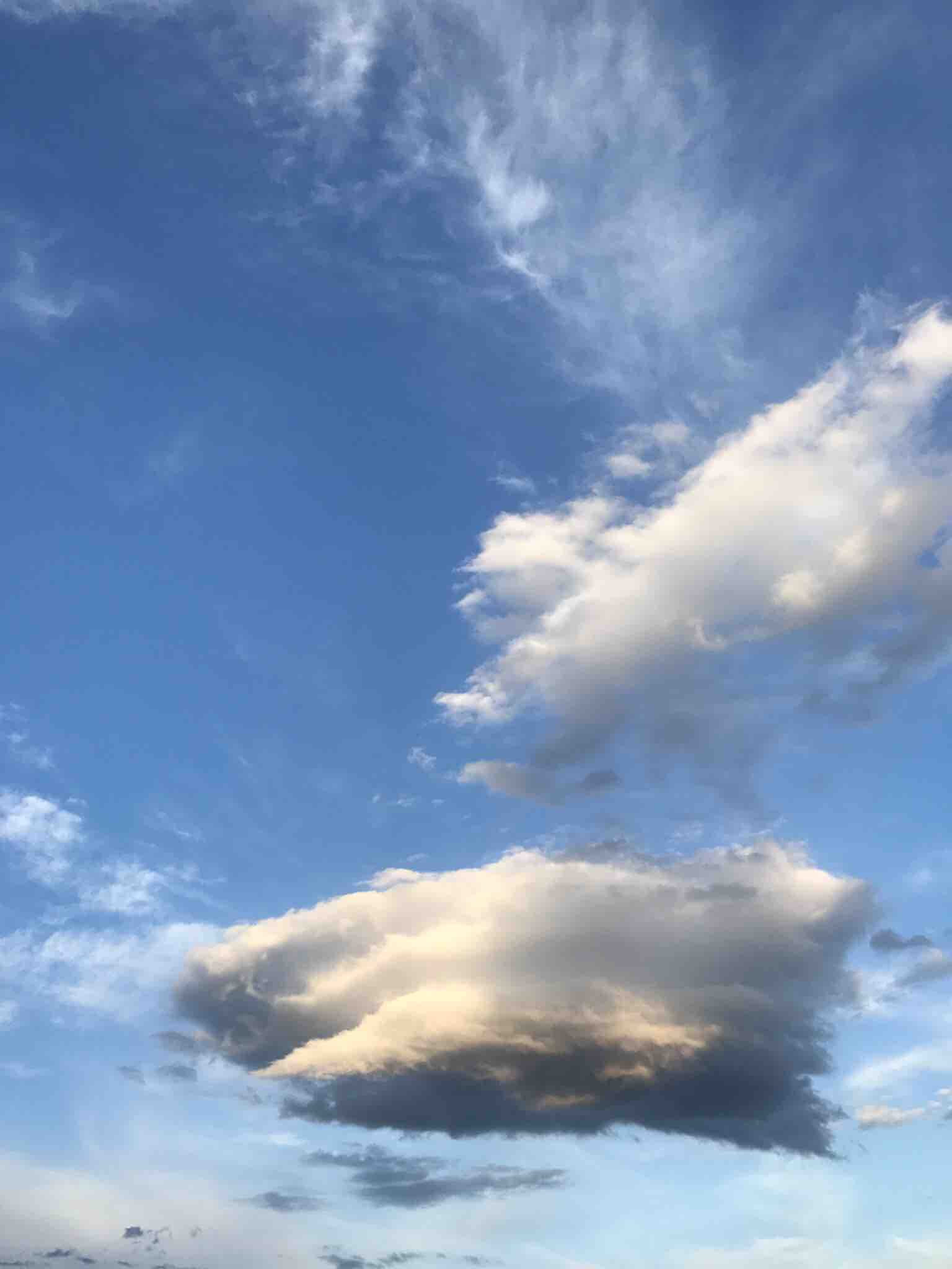 norway, sky, cloud, clouds, blue, cloud - sky, low angle view