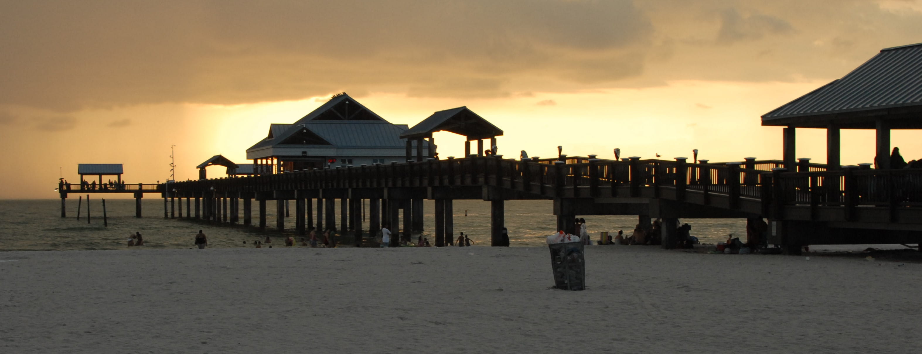 clearwater, sunset, architecture, built structure, sky, beach