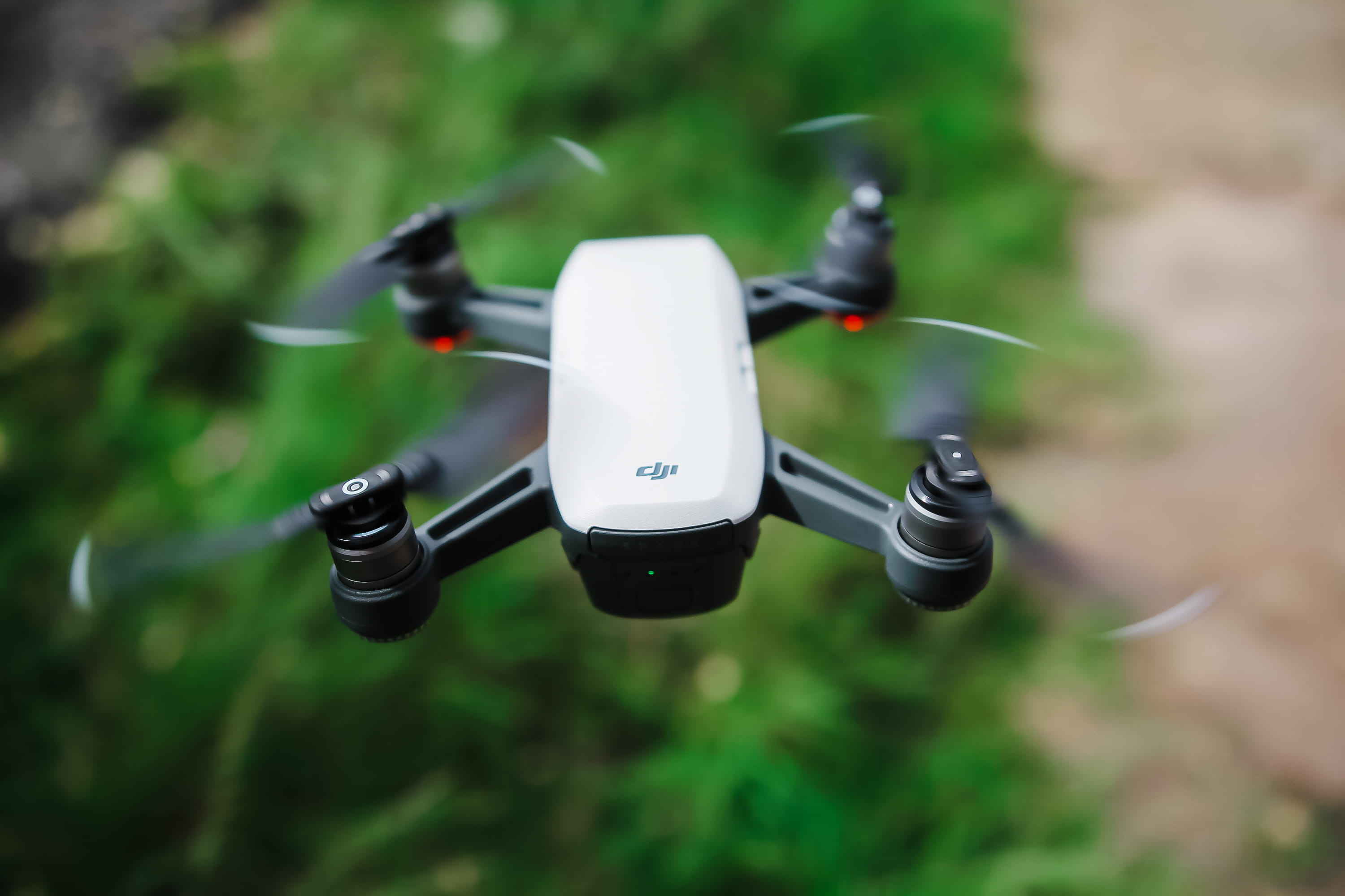 Black And White Quadcopter Drone, blur, camera, dji, equipment
