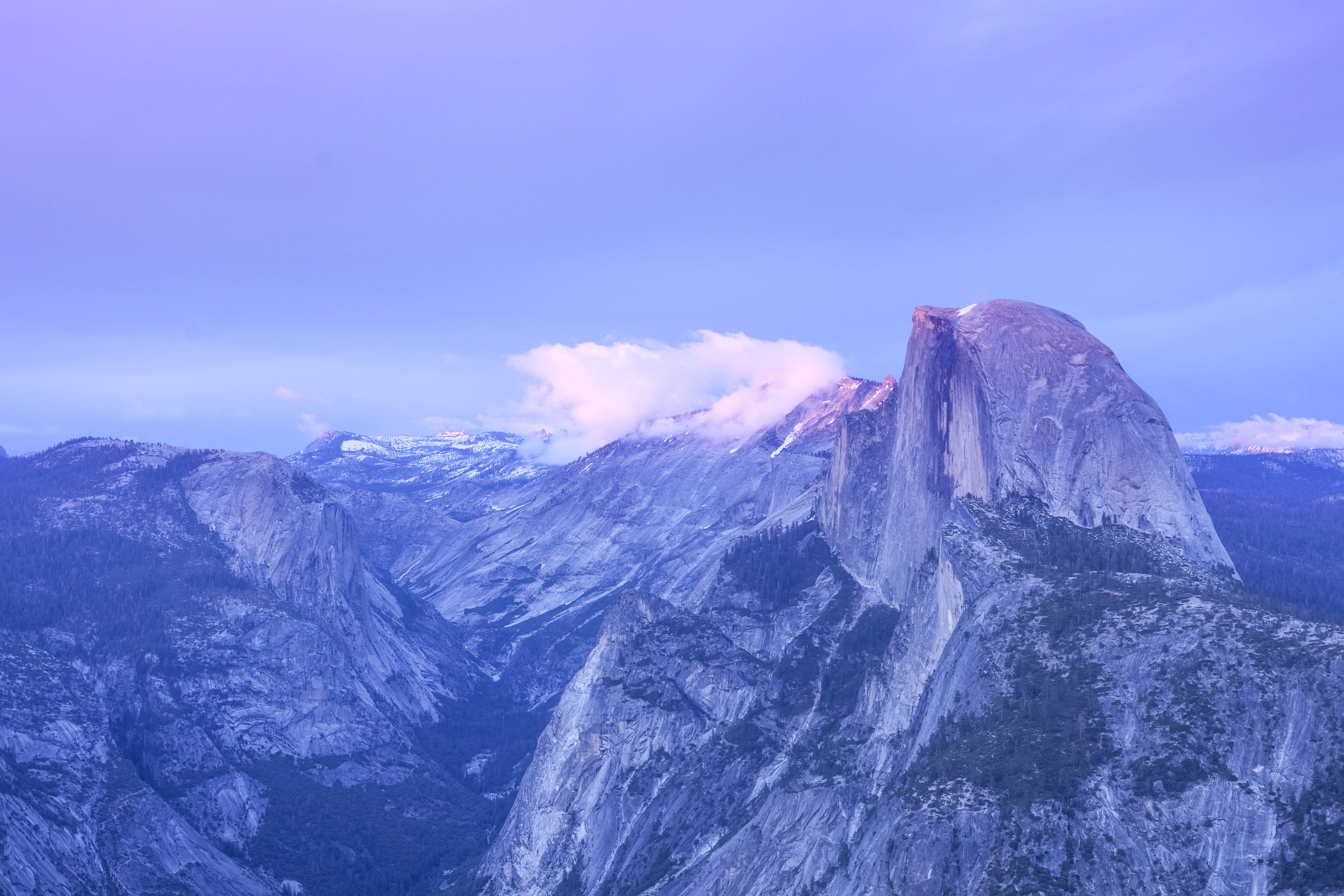 Mountains Under Cloudy Sky, clouds, landscape, mountain range