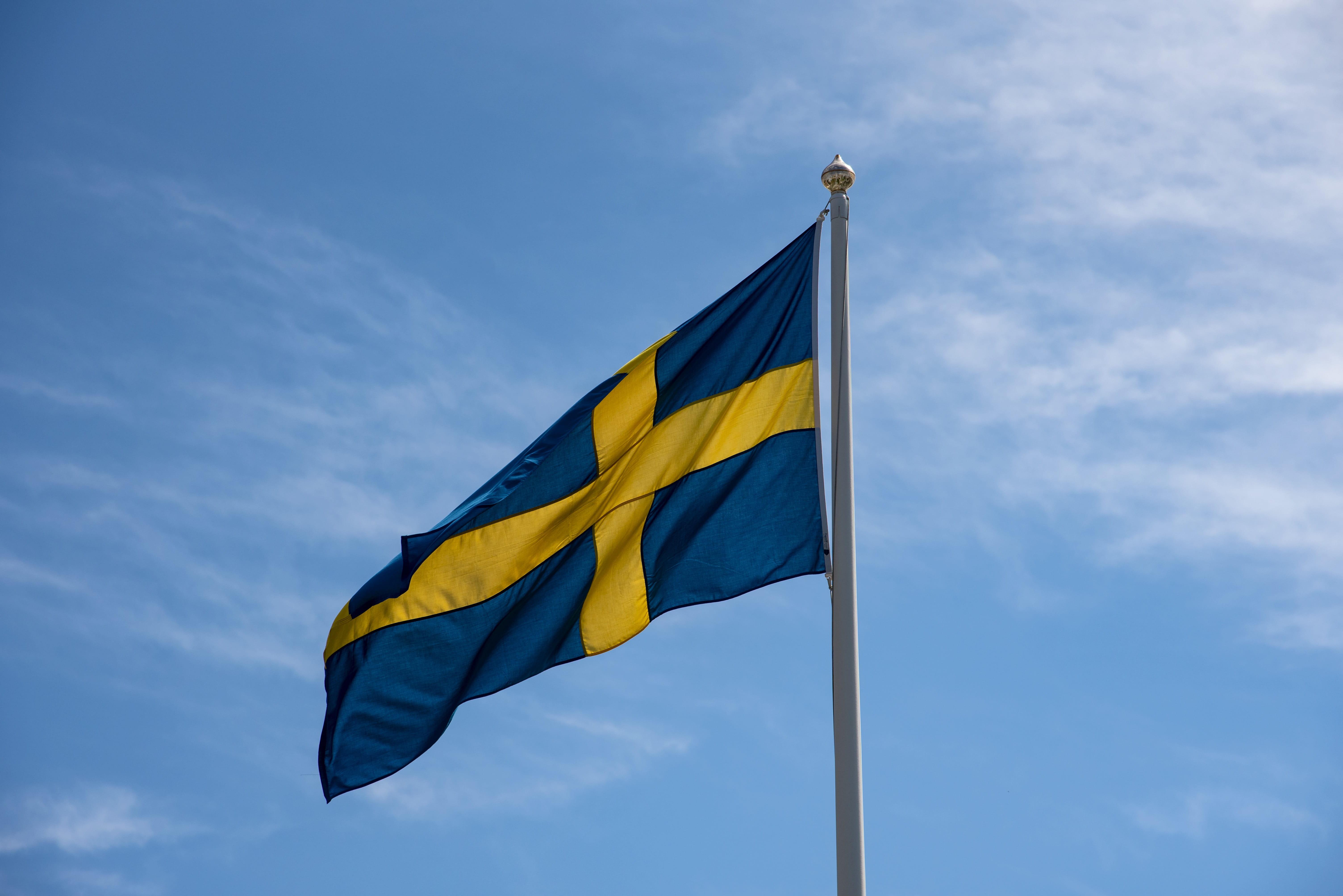 swedish flag, sweden, blue-and-yellow, national day, 6 june