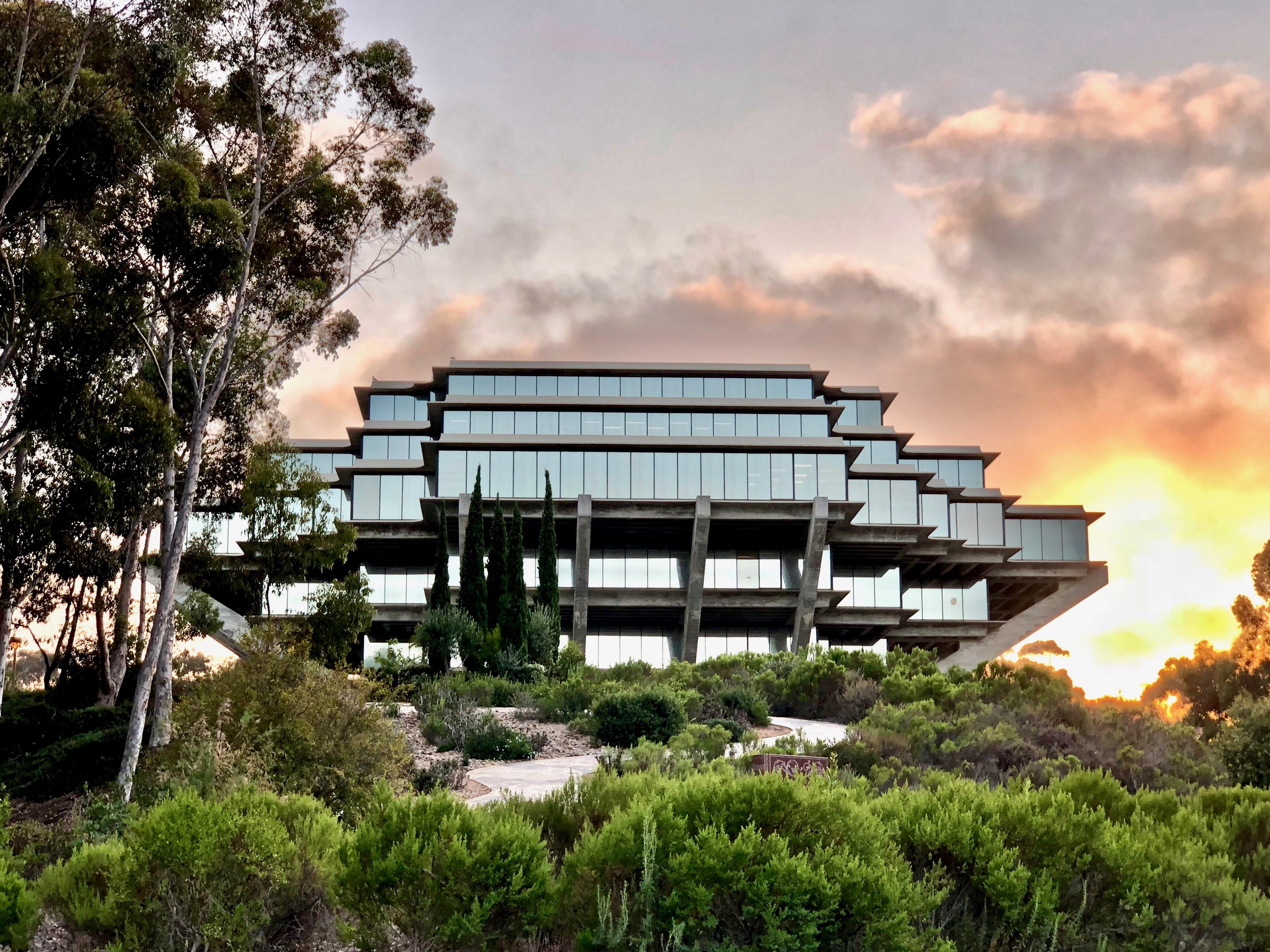 united states, san diego, geisel library, architecture, built structure