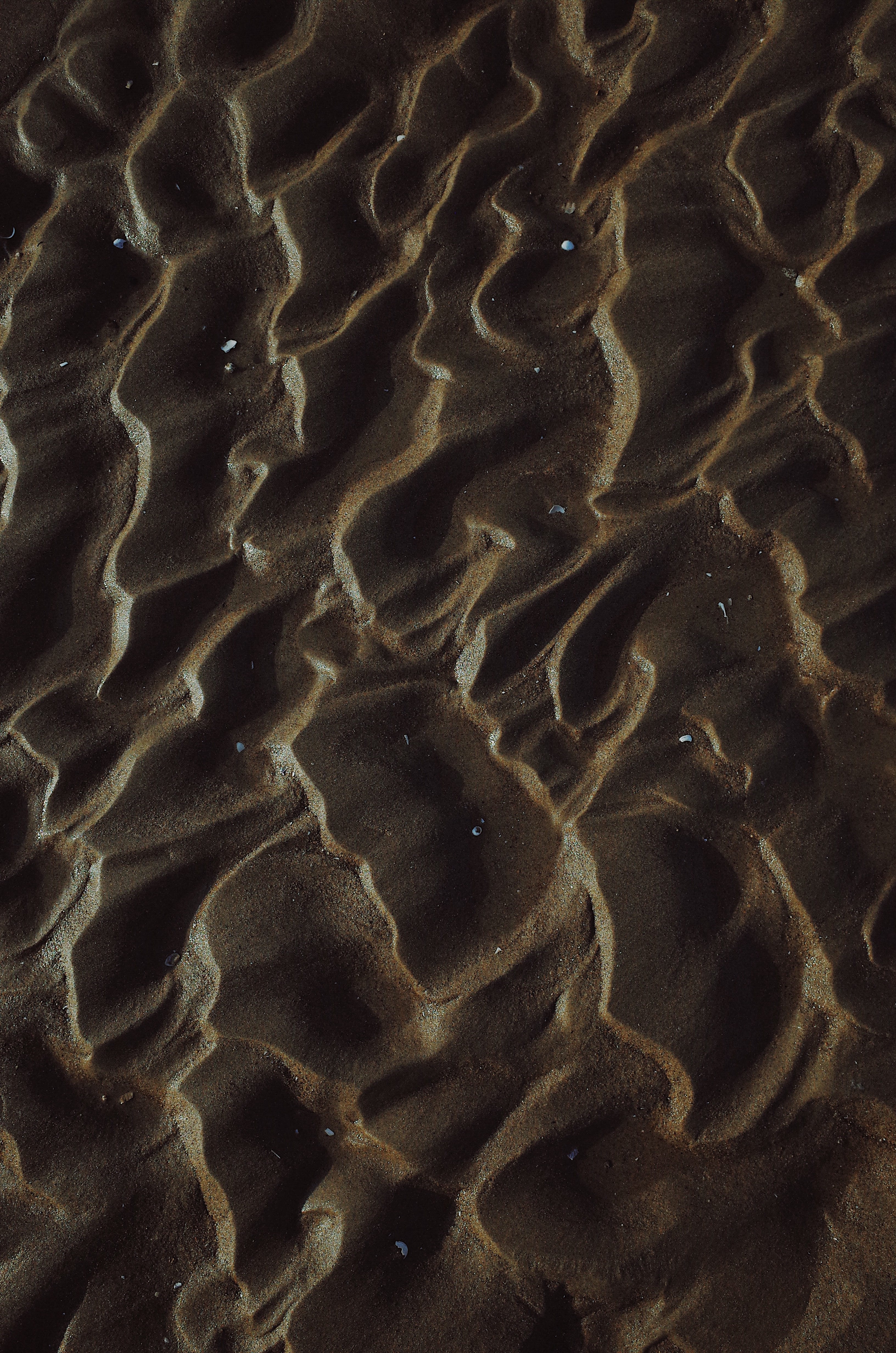 brown sand, full frame, pattern, backgrounds, land, wave pattern
