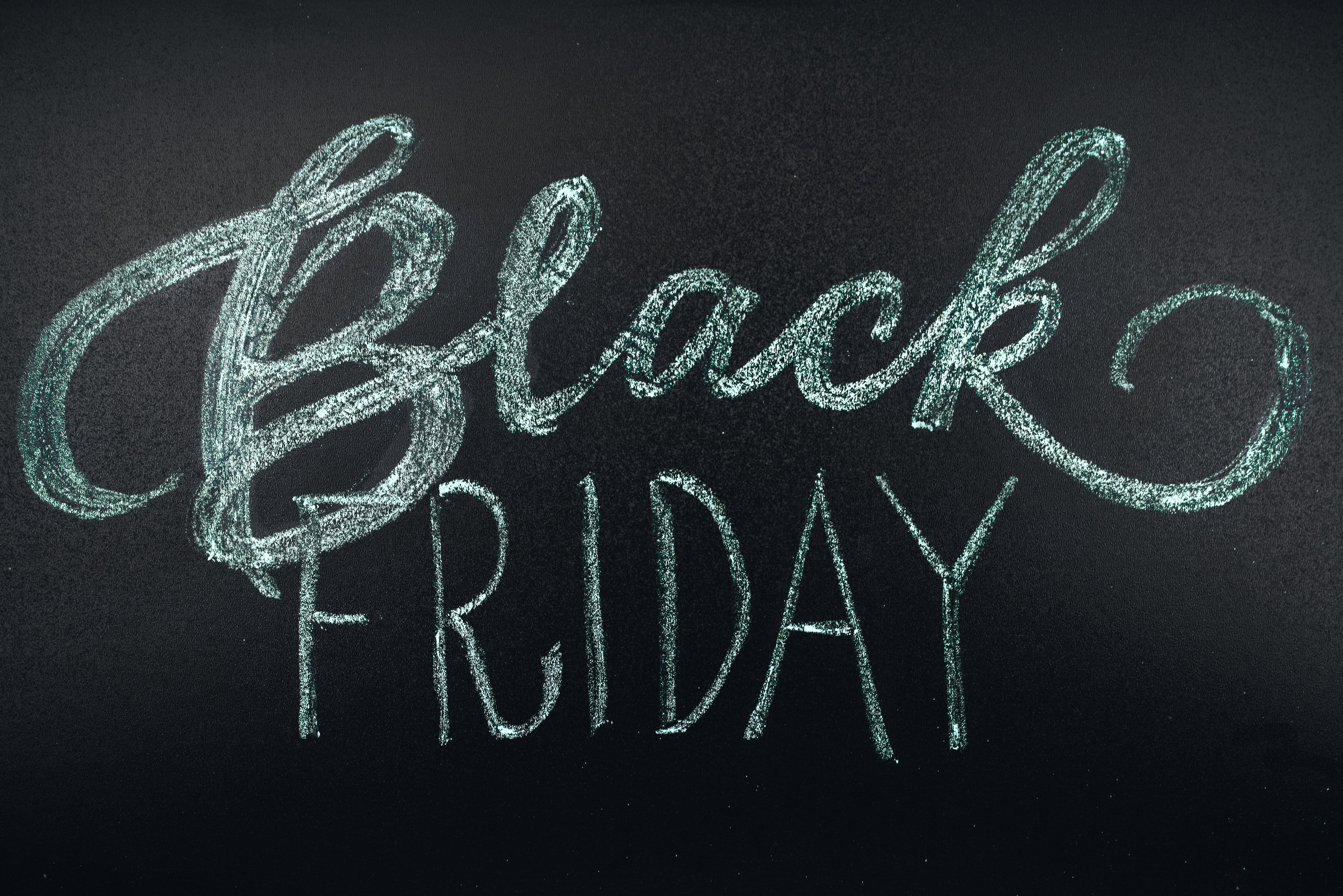 Black Friday In Chalk Photo, Black Friday Cyber Monday, Shopping