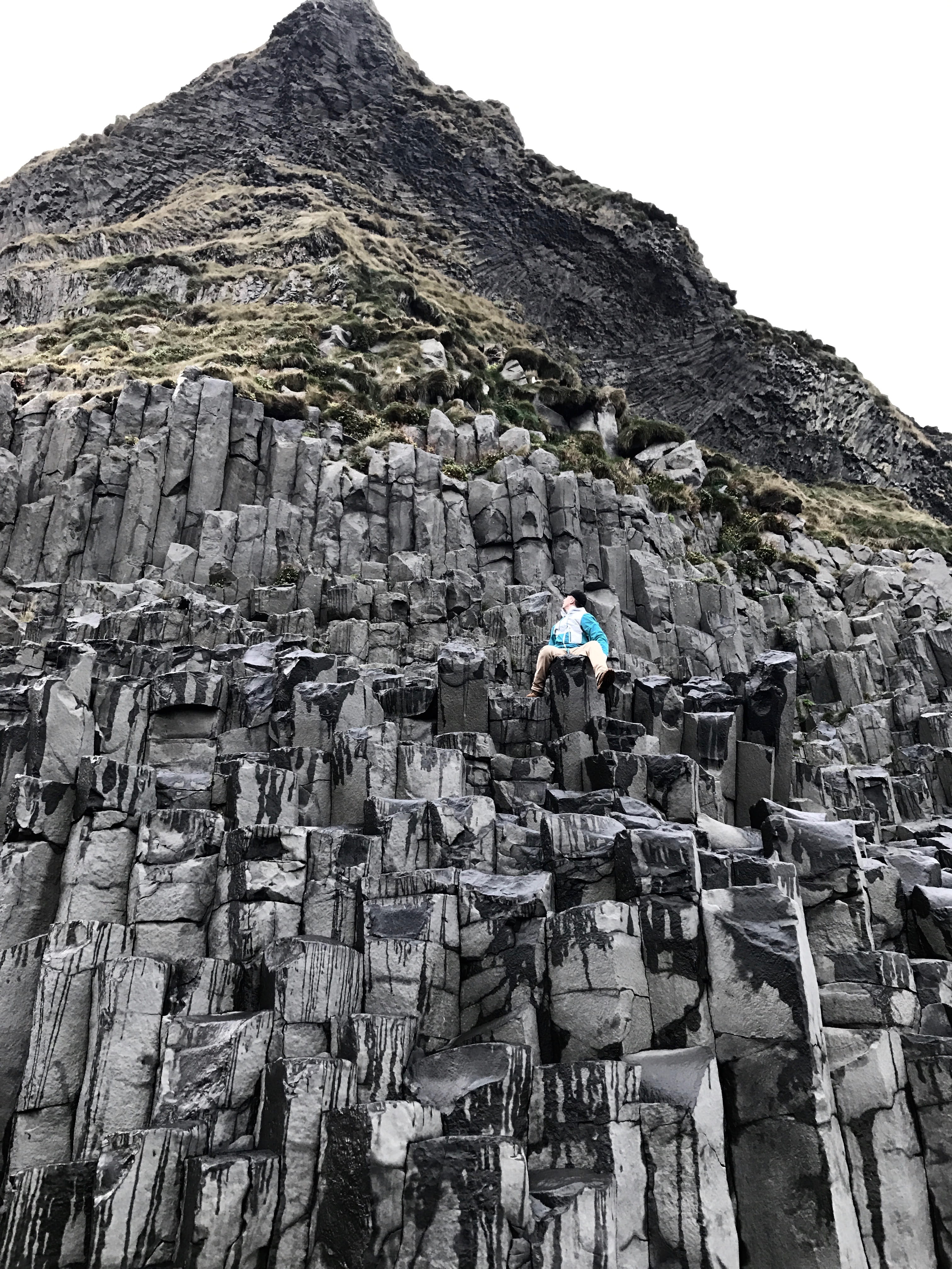 iceland, basalt, columns, outdoors, travel, adventure, explore