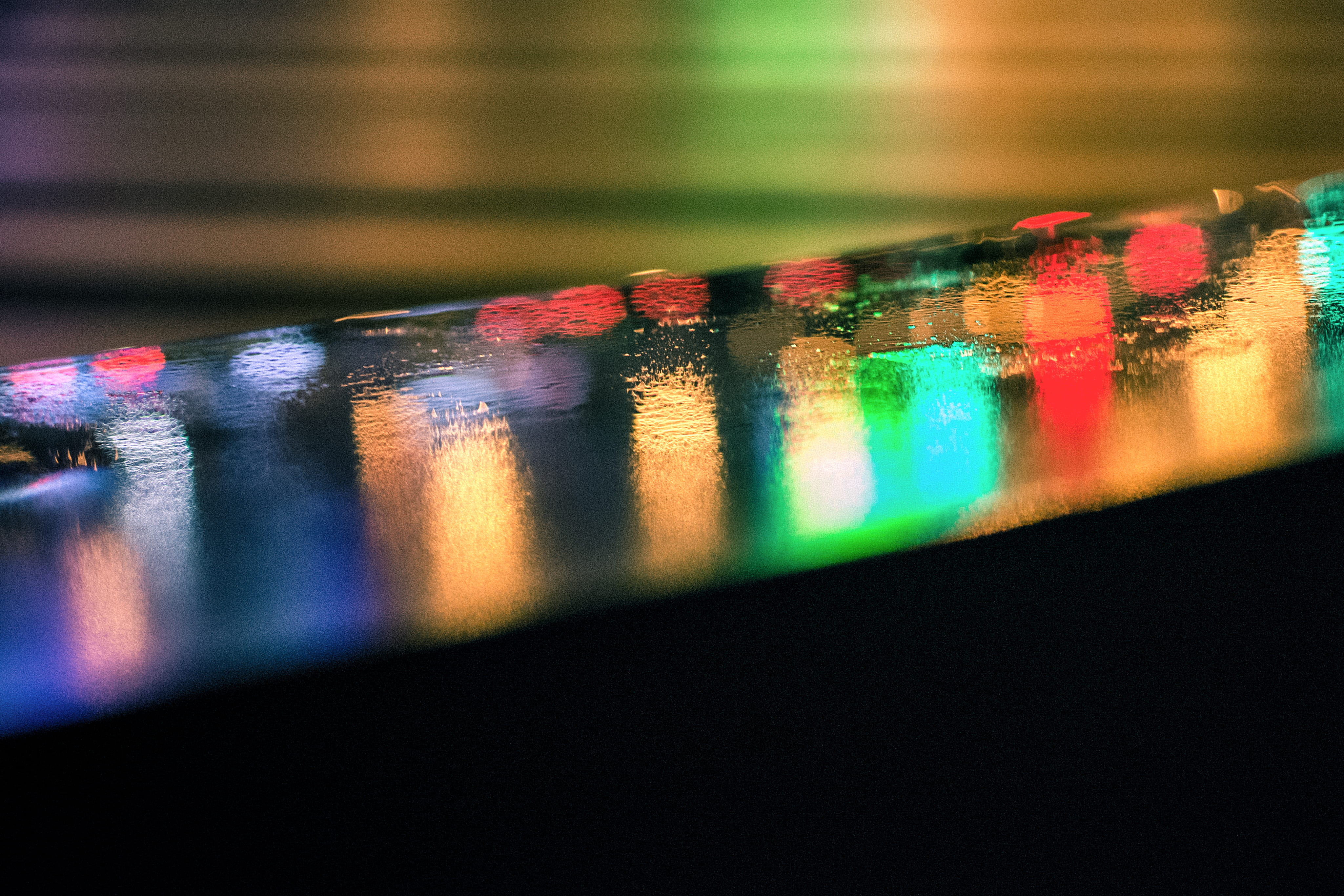 close-up, multi colored, reflection, indoors, no people, selective focus