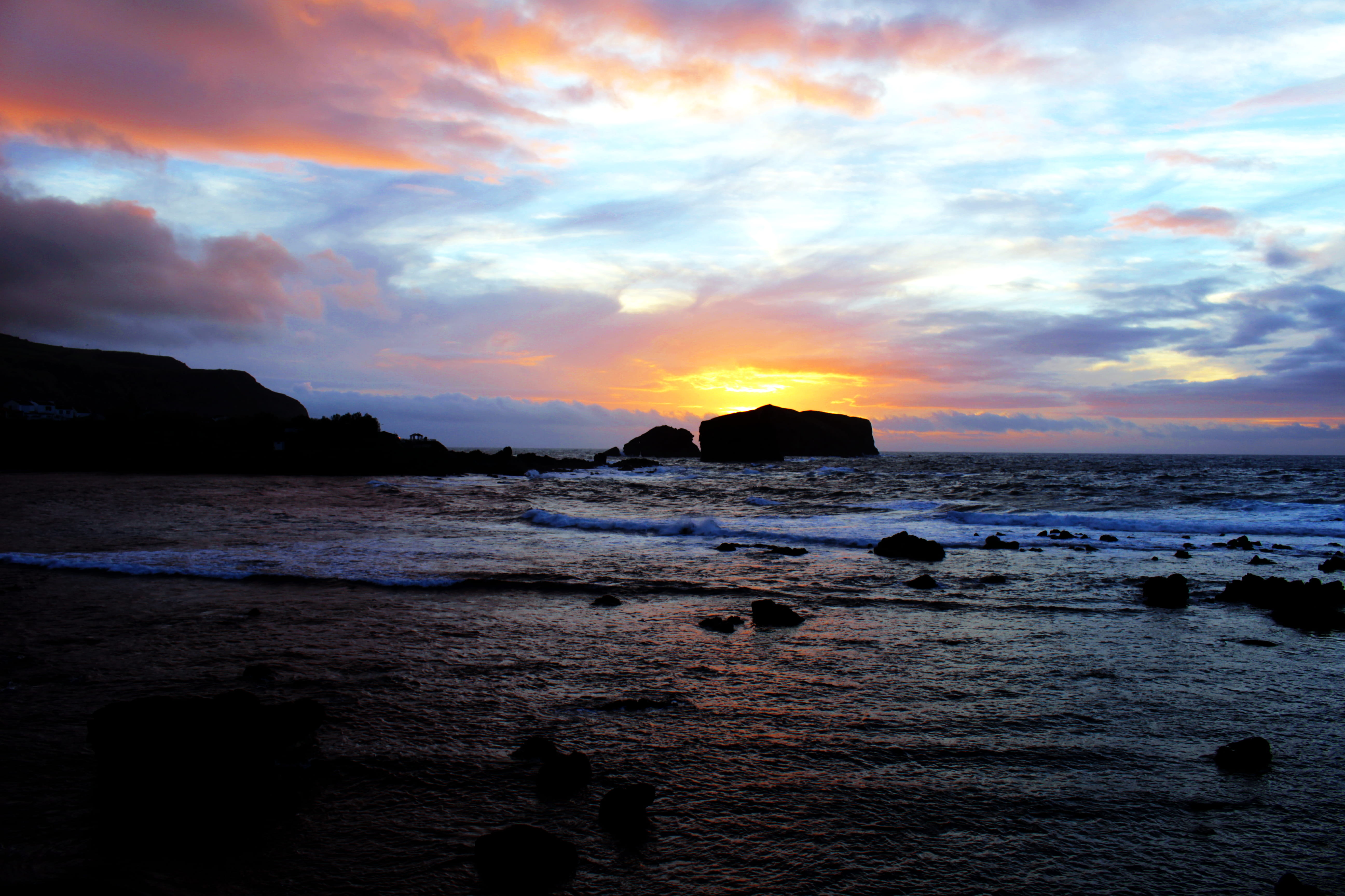 Free download | HD wallpaper: portugal, mosteiros, sunset, beach, rocks ...