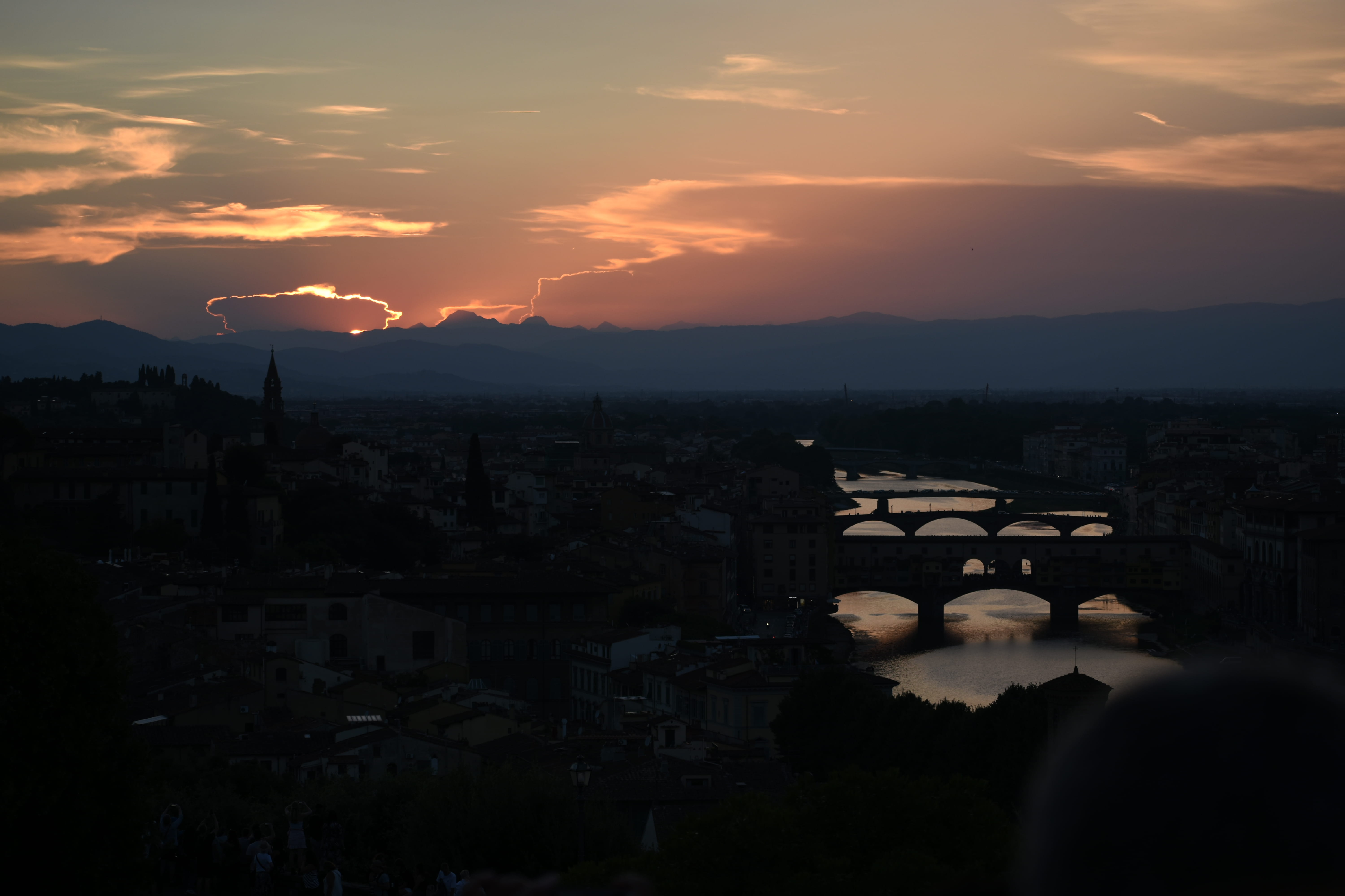 italy, florence, sky, sunset, architecture, built structure
