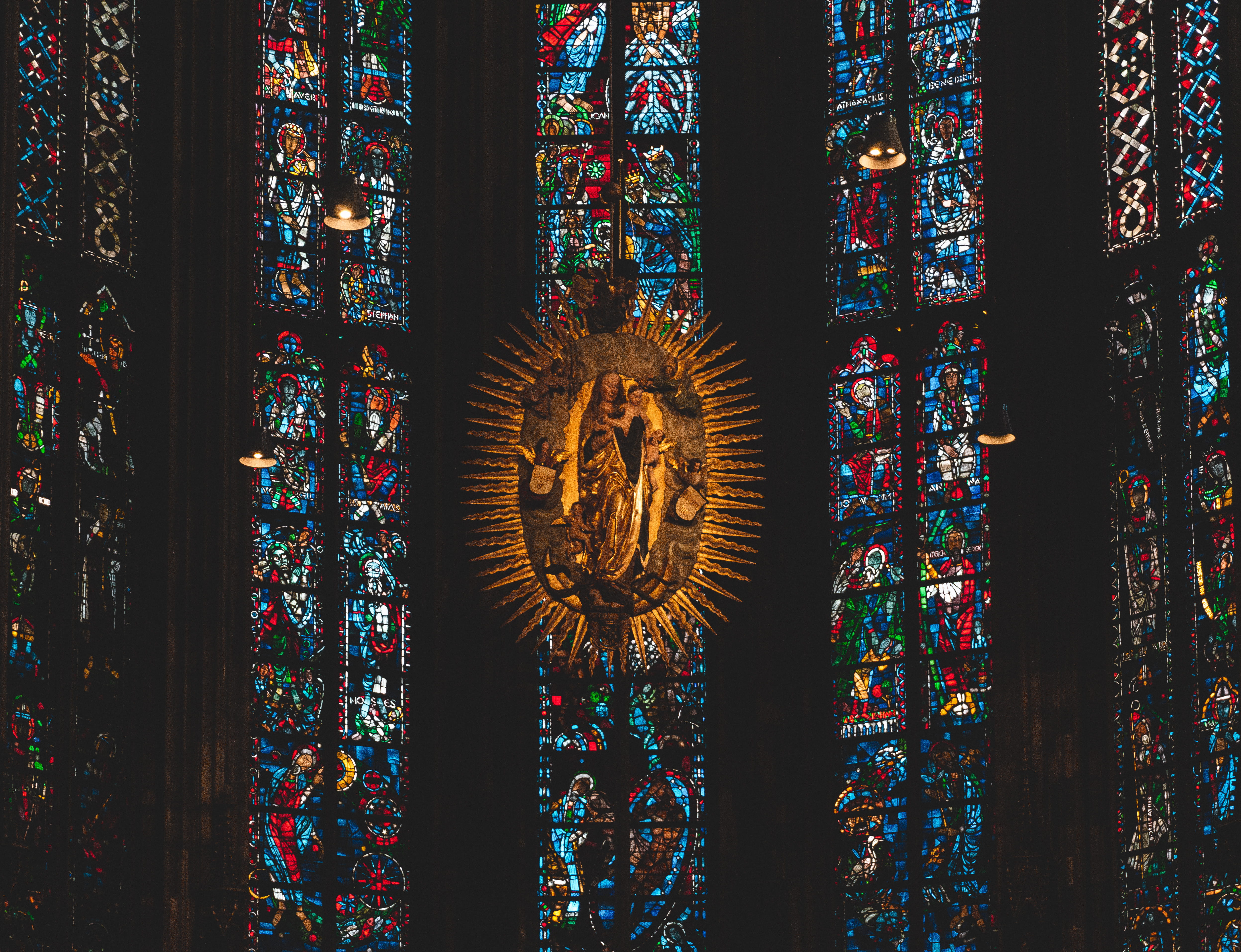 religious decor, no people, art and craft, pattern, multi colored