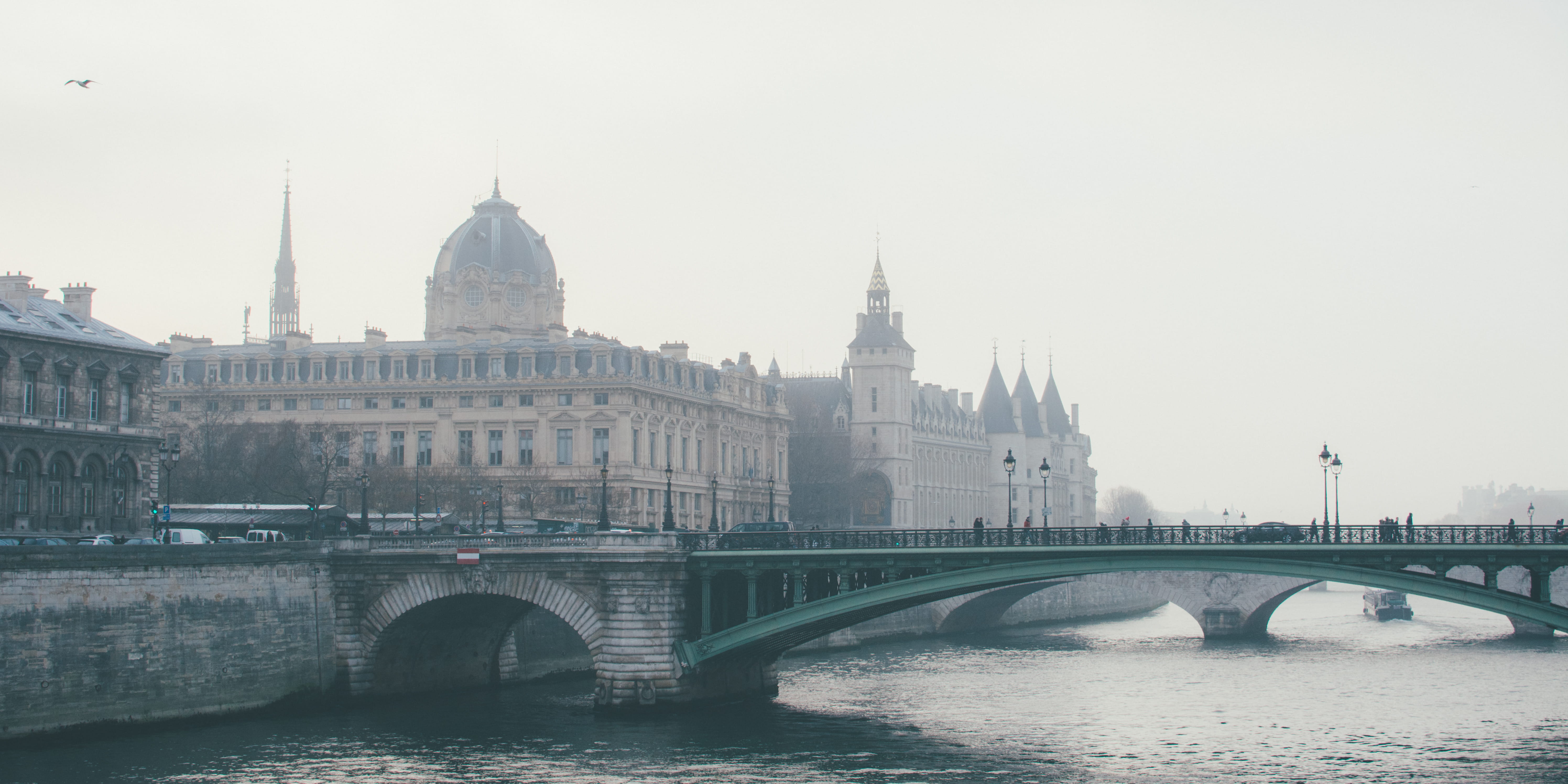 landmark, paris, water, cloudy, administration, architect, architecture