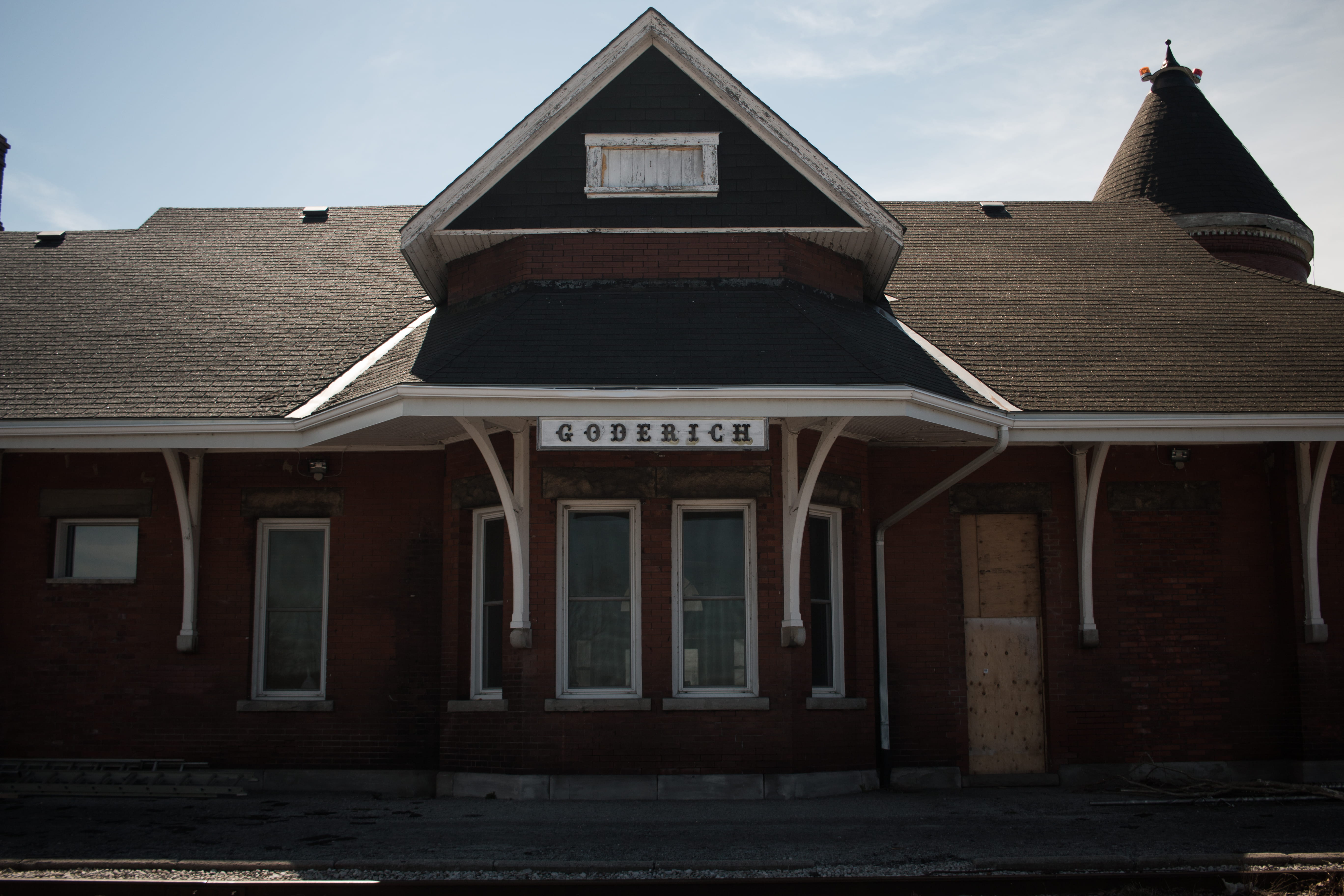 goderich, canada, building, train station, architecture, built structure