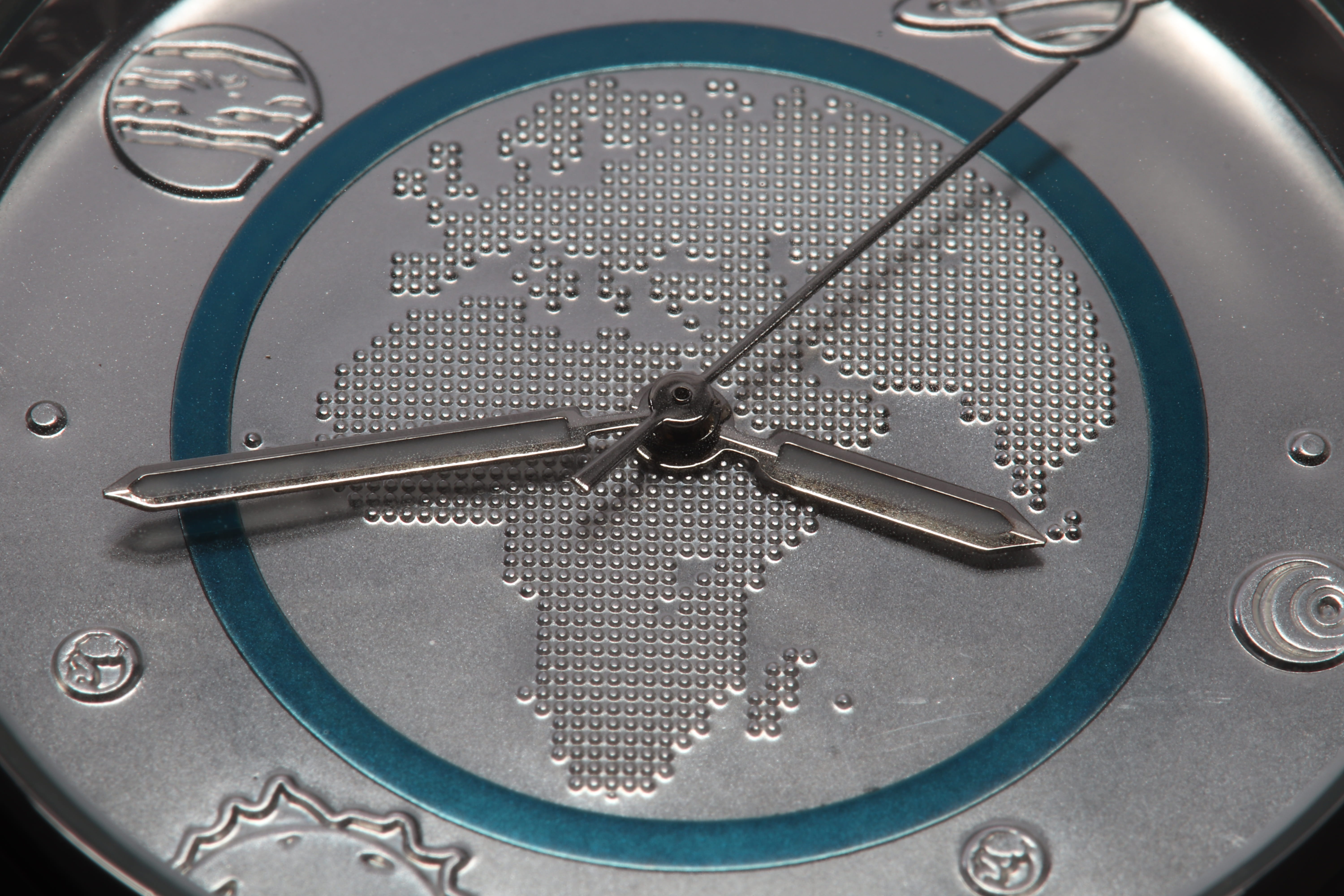 clock, blue, planet, earth, polymer ring, time, pointer, hours