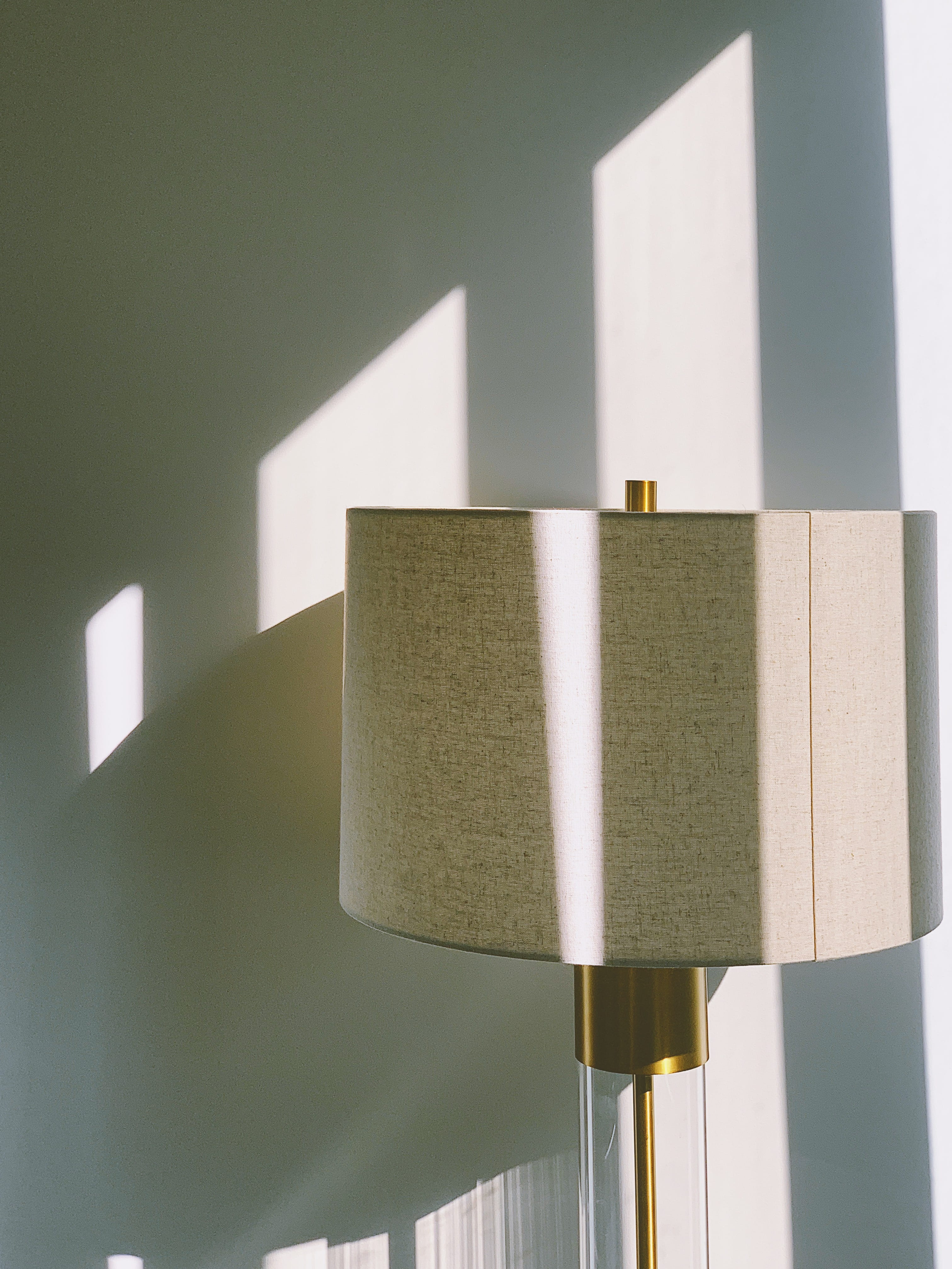 brown table lamp beside wall, no people, architecture, built structure