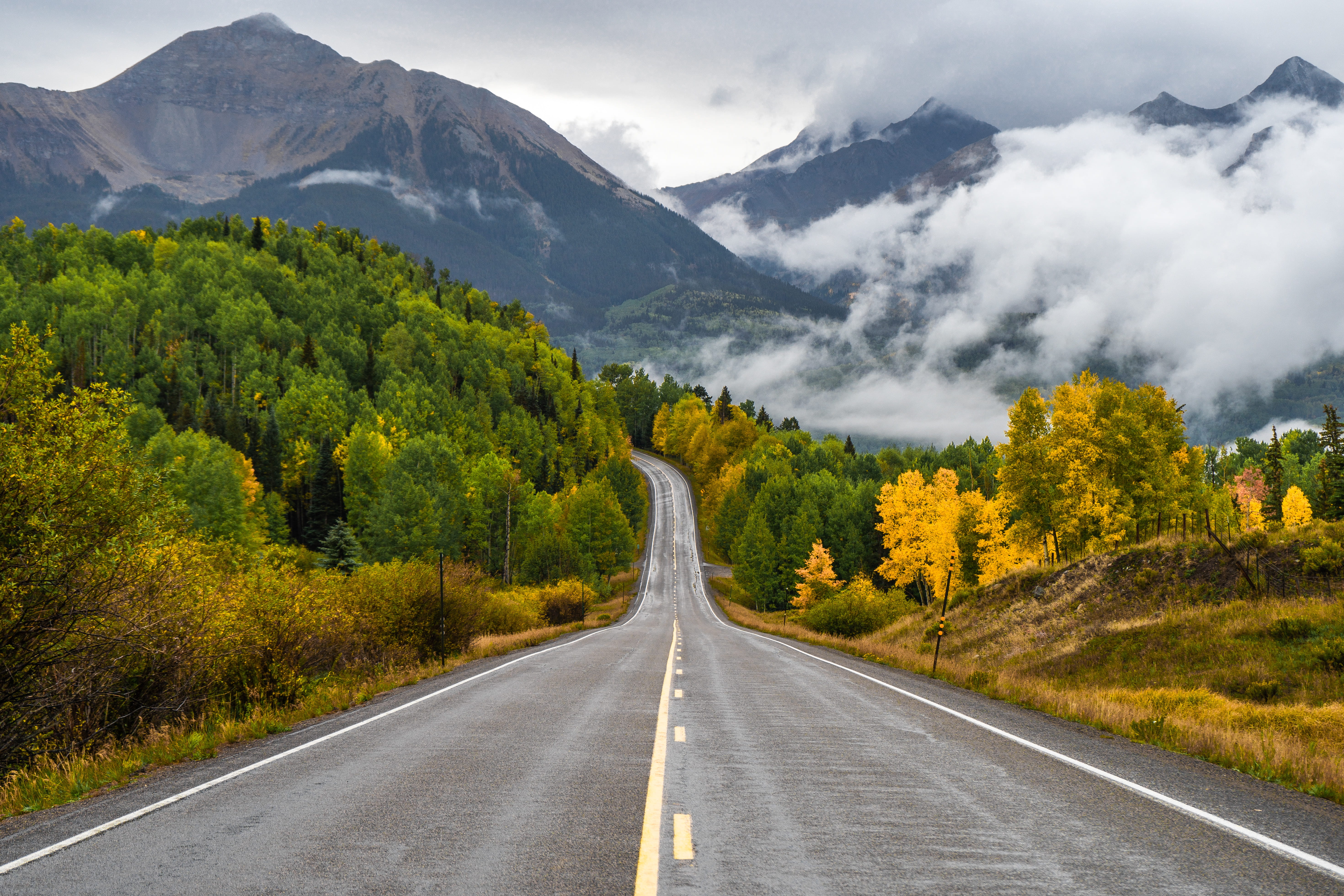 highway leading to mountain, road, tarmac, asphalt, united states