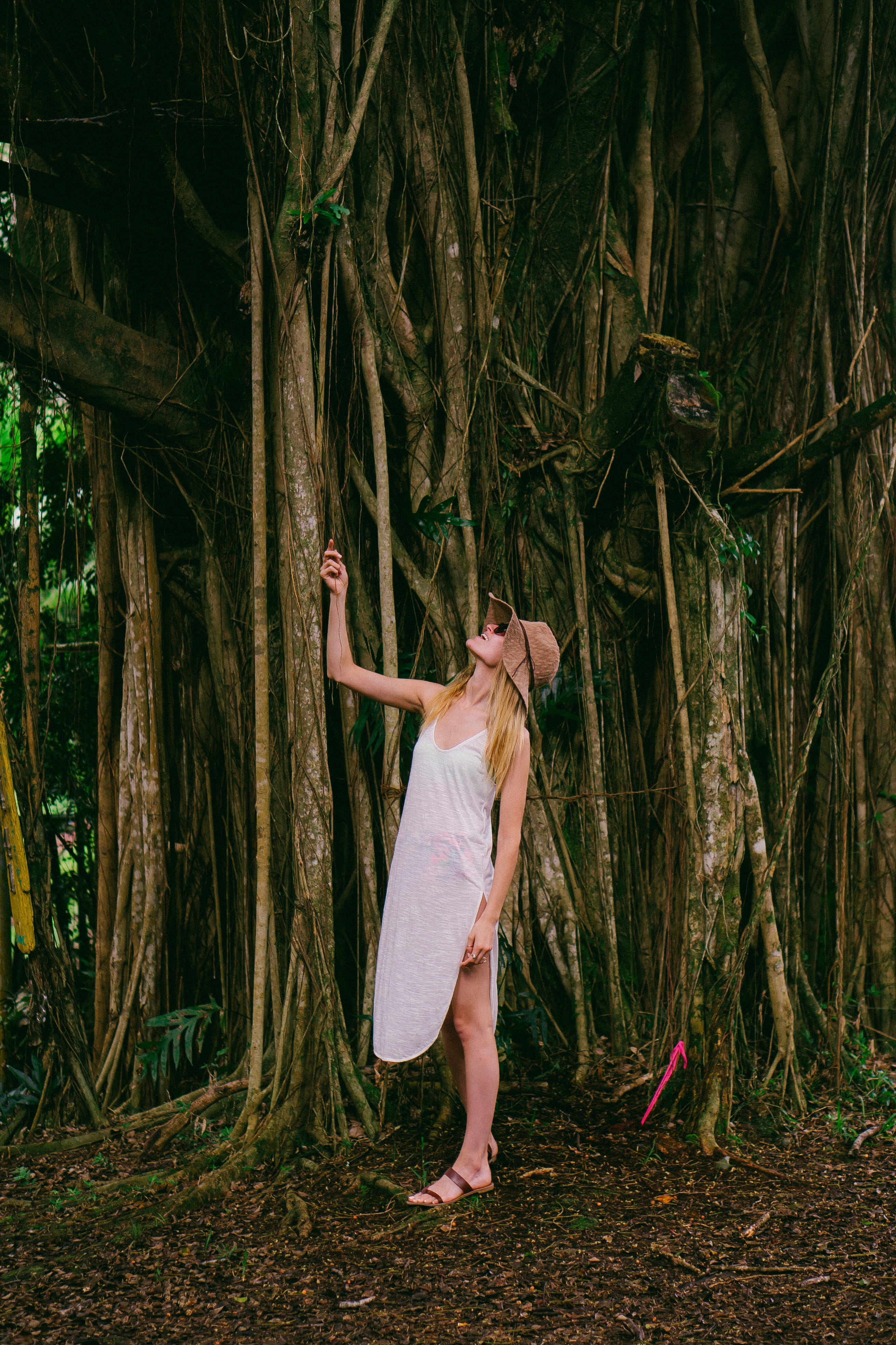 rainforest, girl, emotion, adventure, sunhat, summer, smile