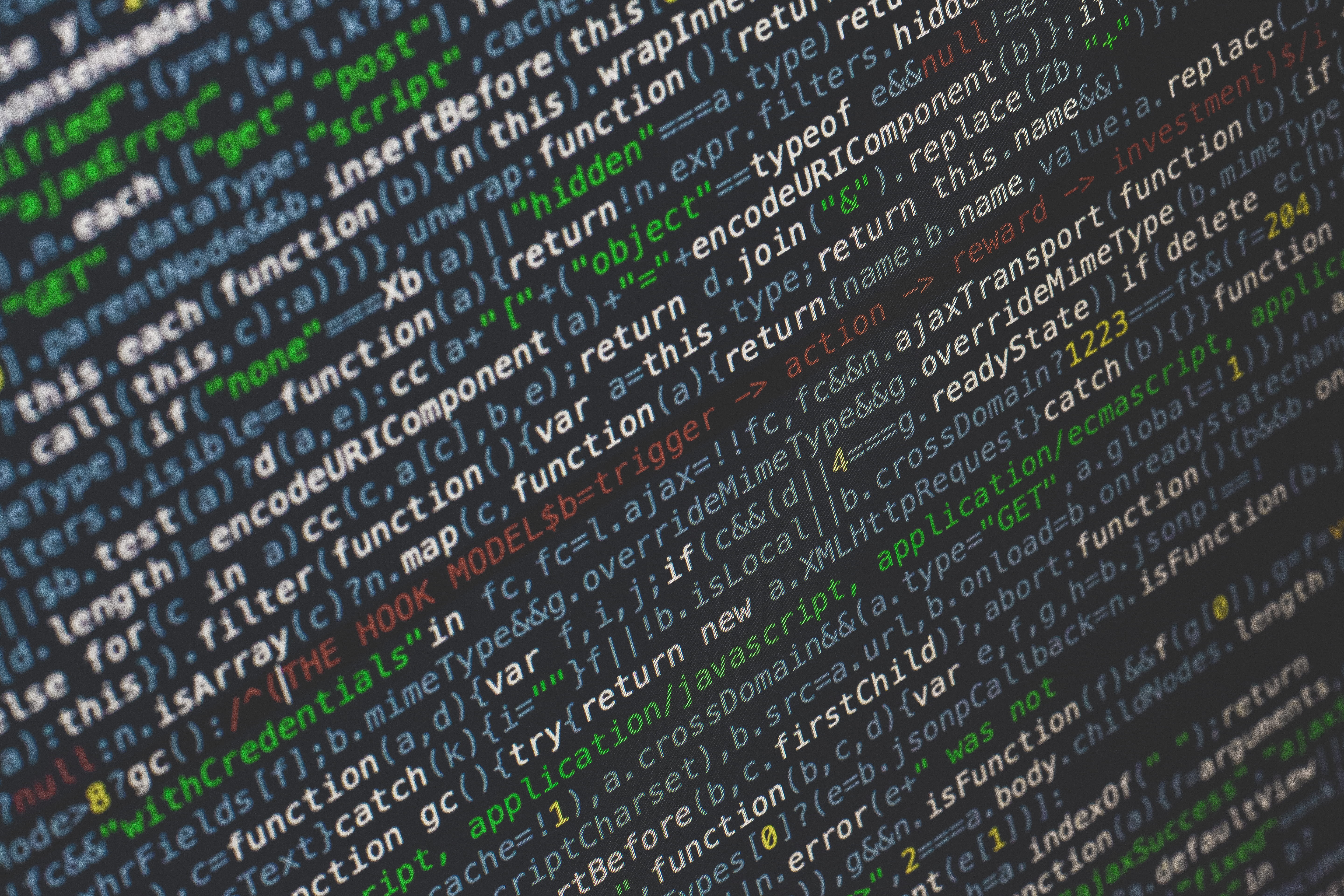source codes screenshot, selective focus, technology, communication