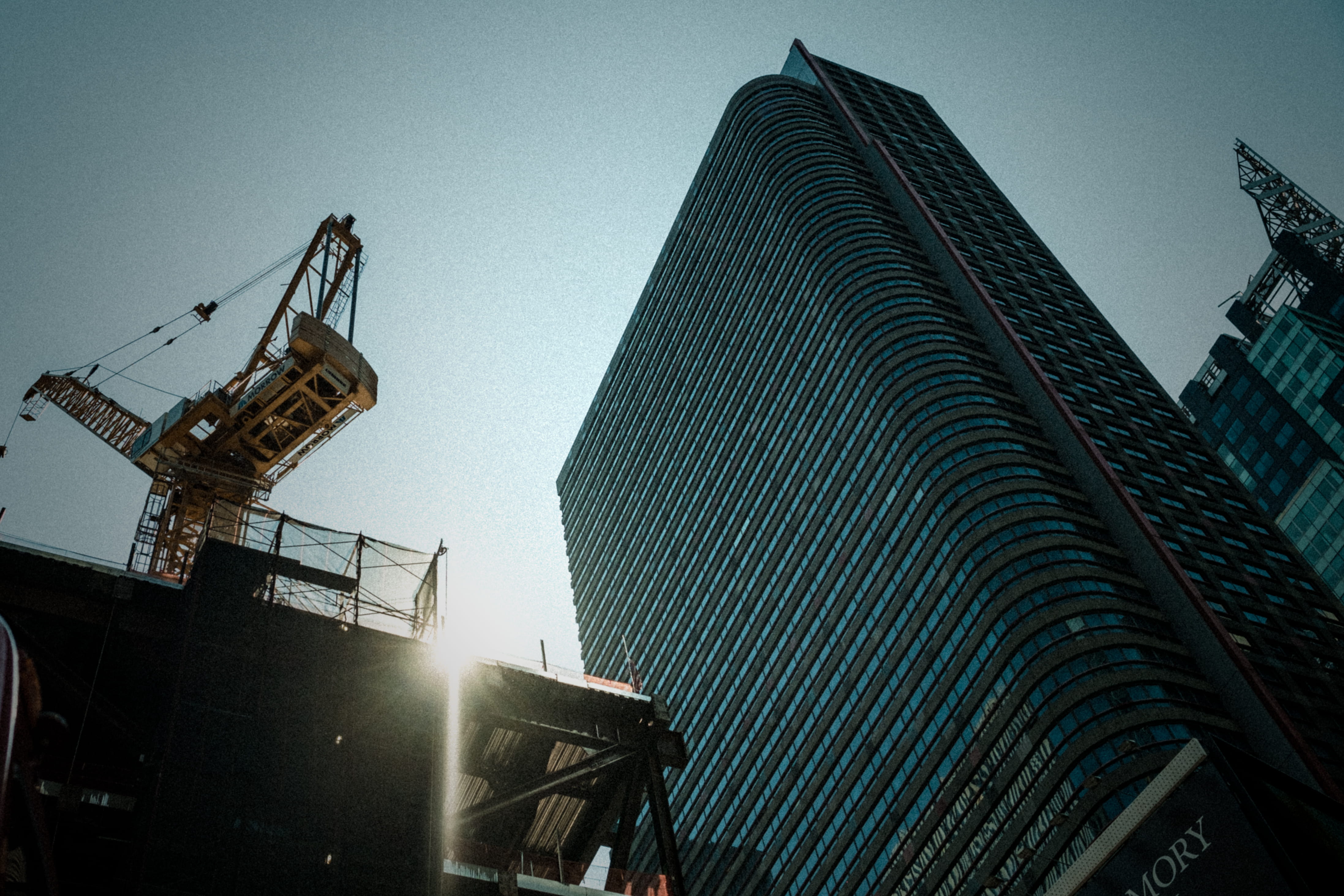 gray concrete building, architecture, building exterior, built structure