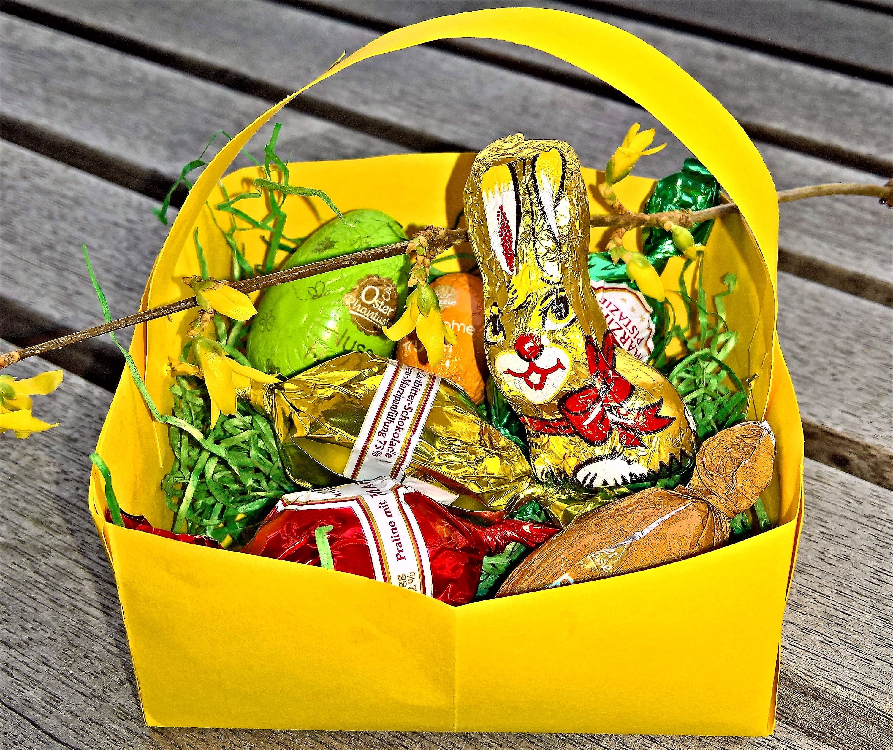easter, easter körbchen, easter nest, easter eggs, easter bunny
