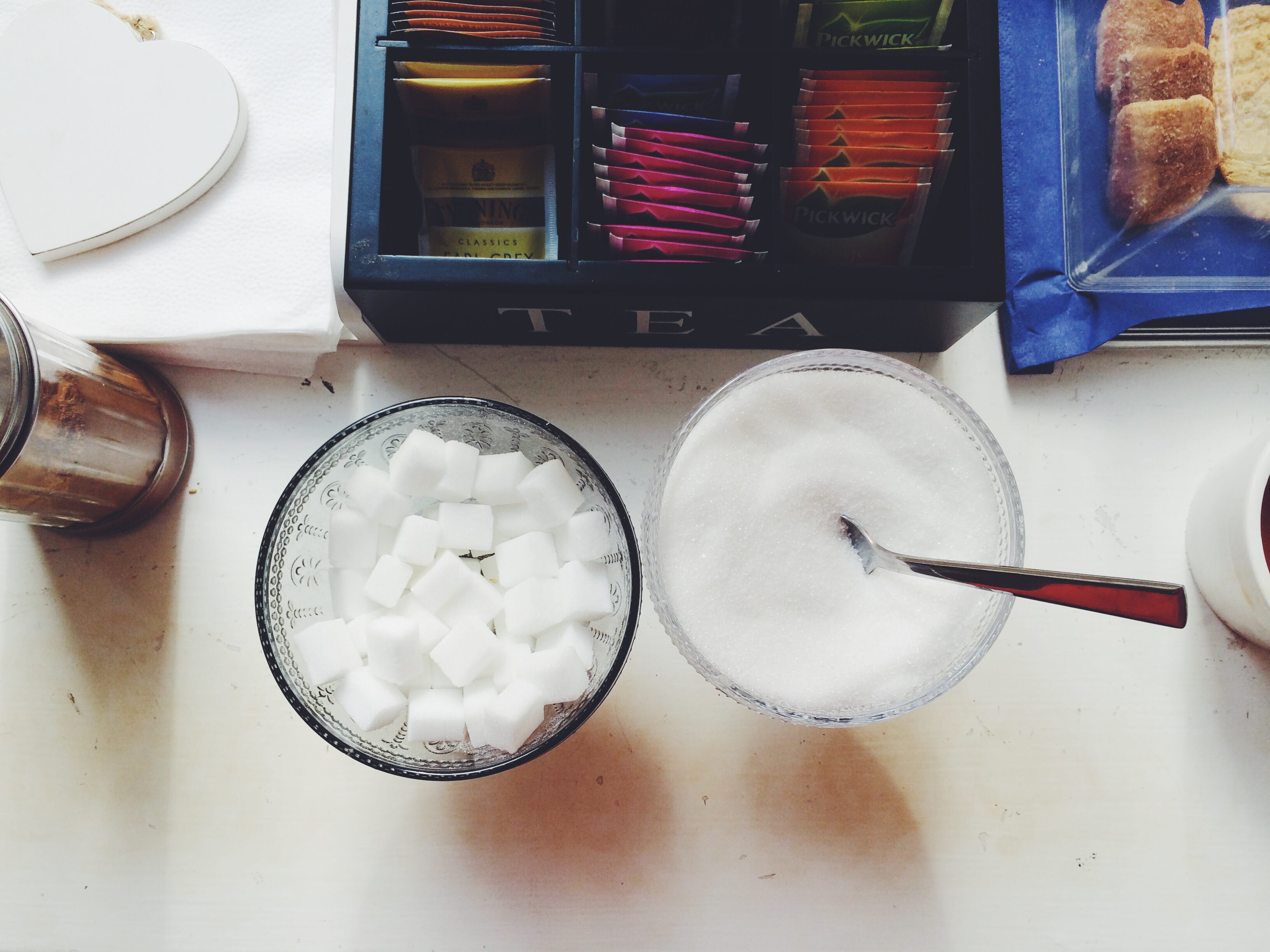 sugar, table, onthetable, tea, breakfast, morning, indoors