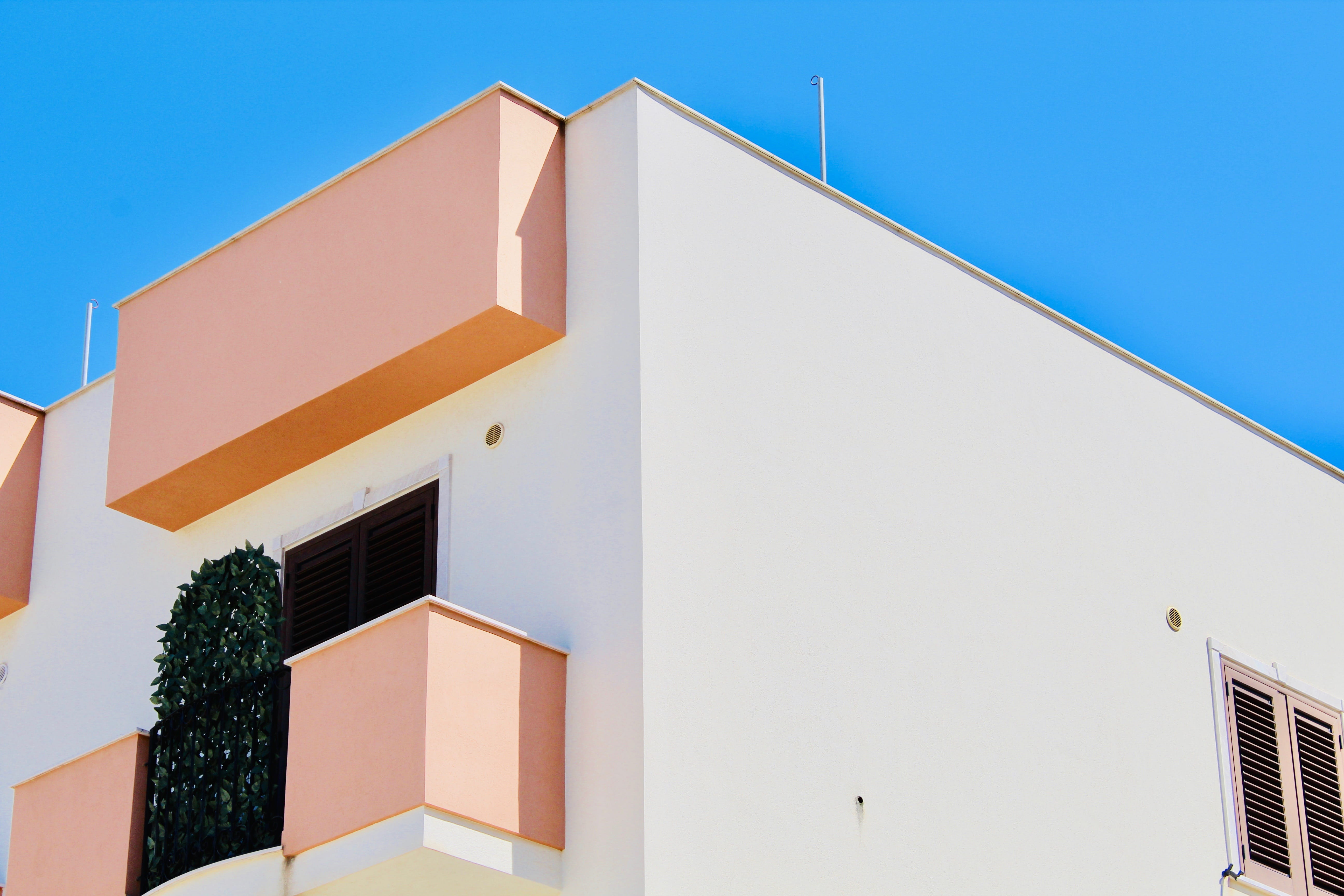 white concrete building, architecture, building exterior, built structure