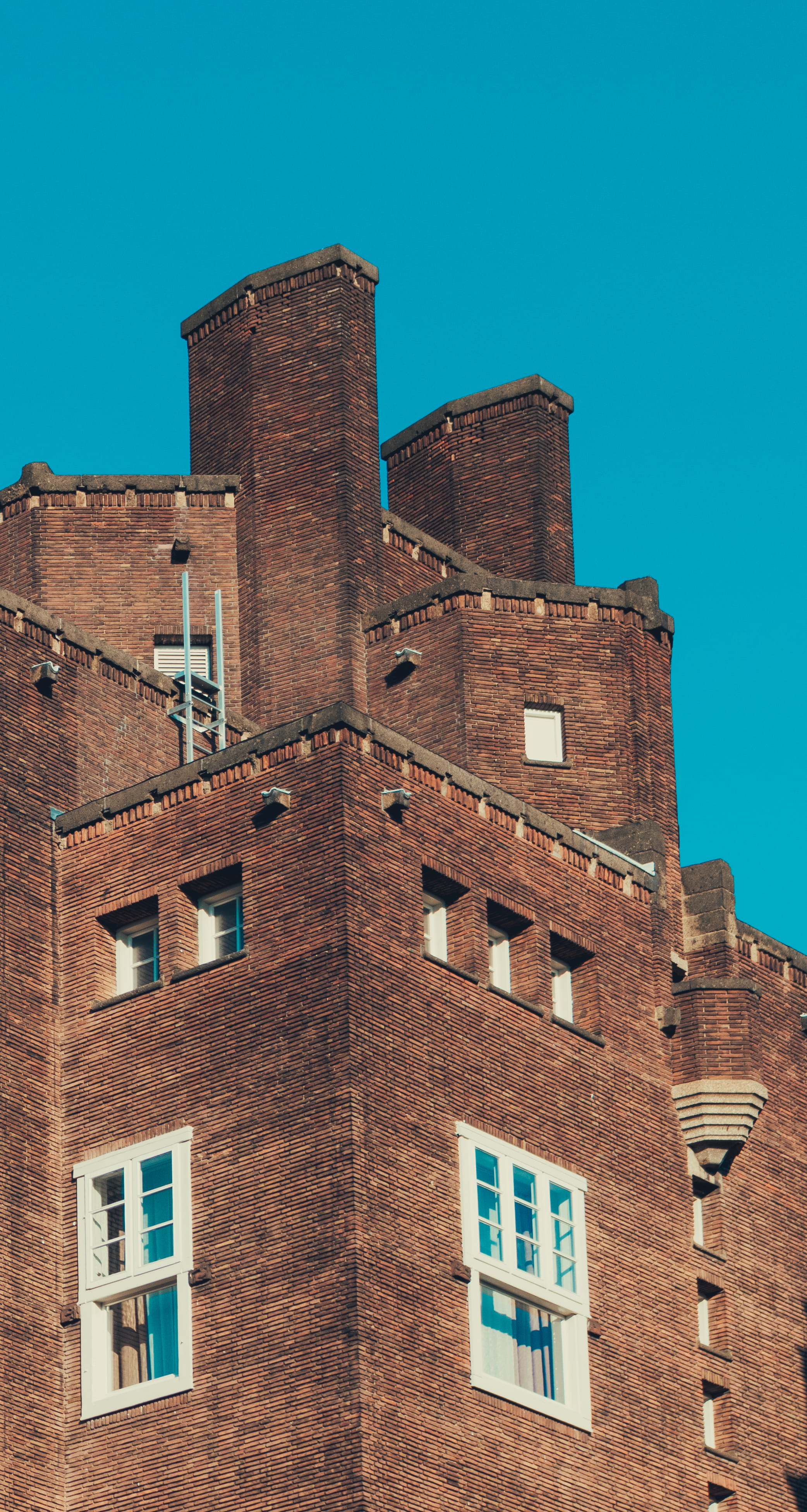 brown brick castle, built structure, architecture, building exterior