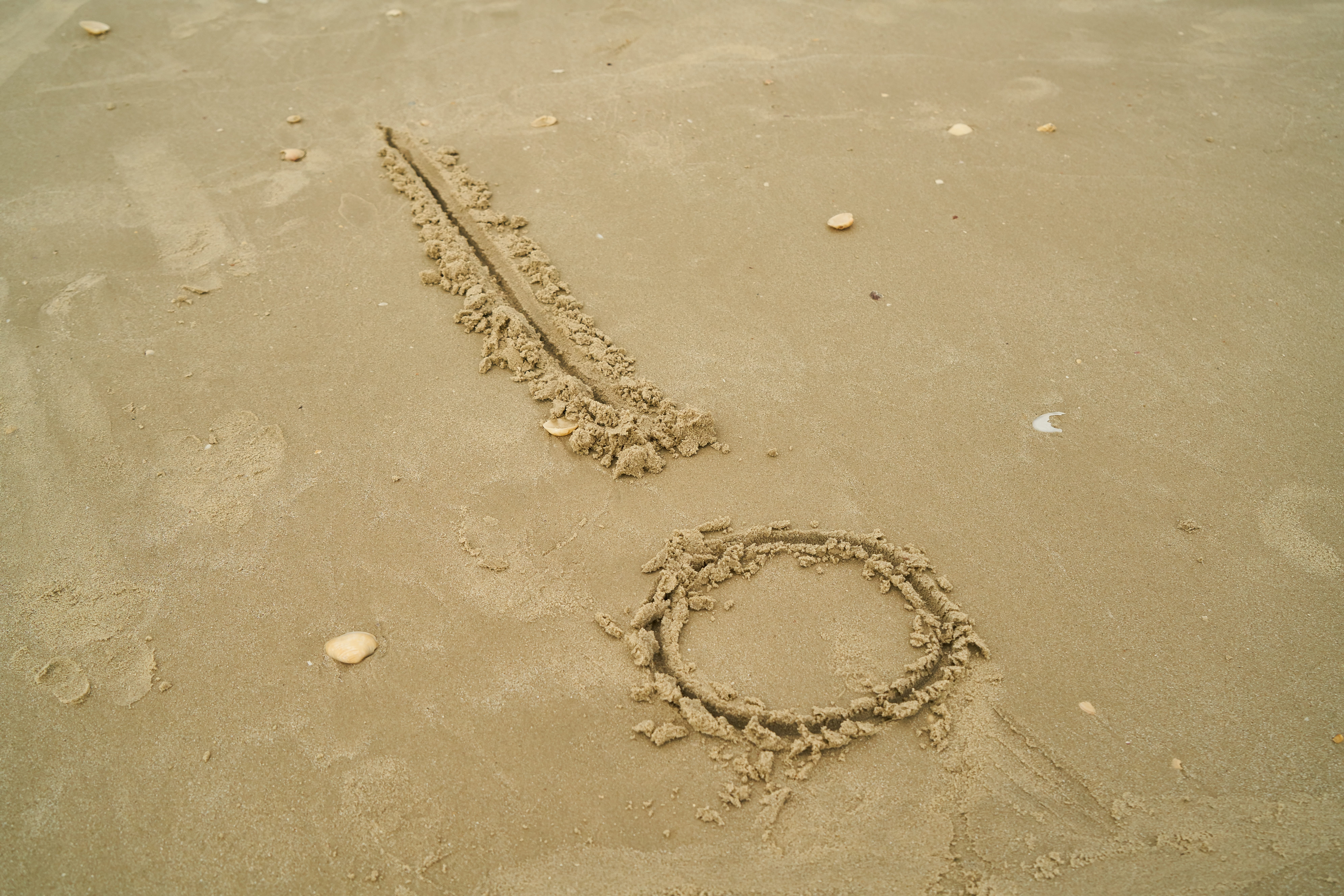 sand, beach, article, exclamation, attention, nature, environmental