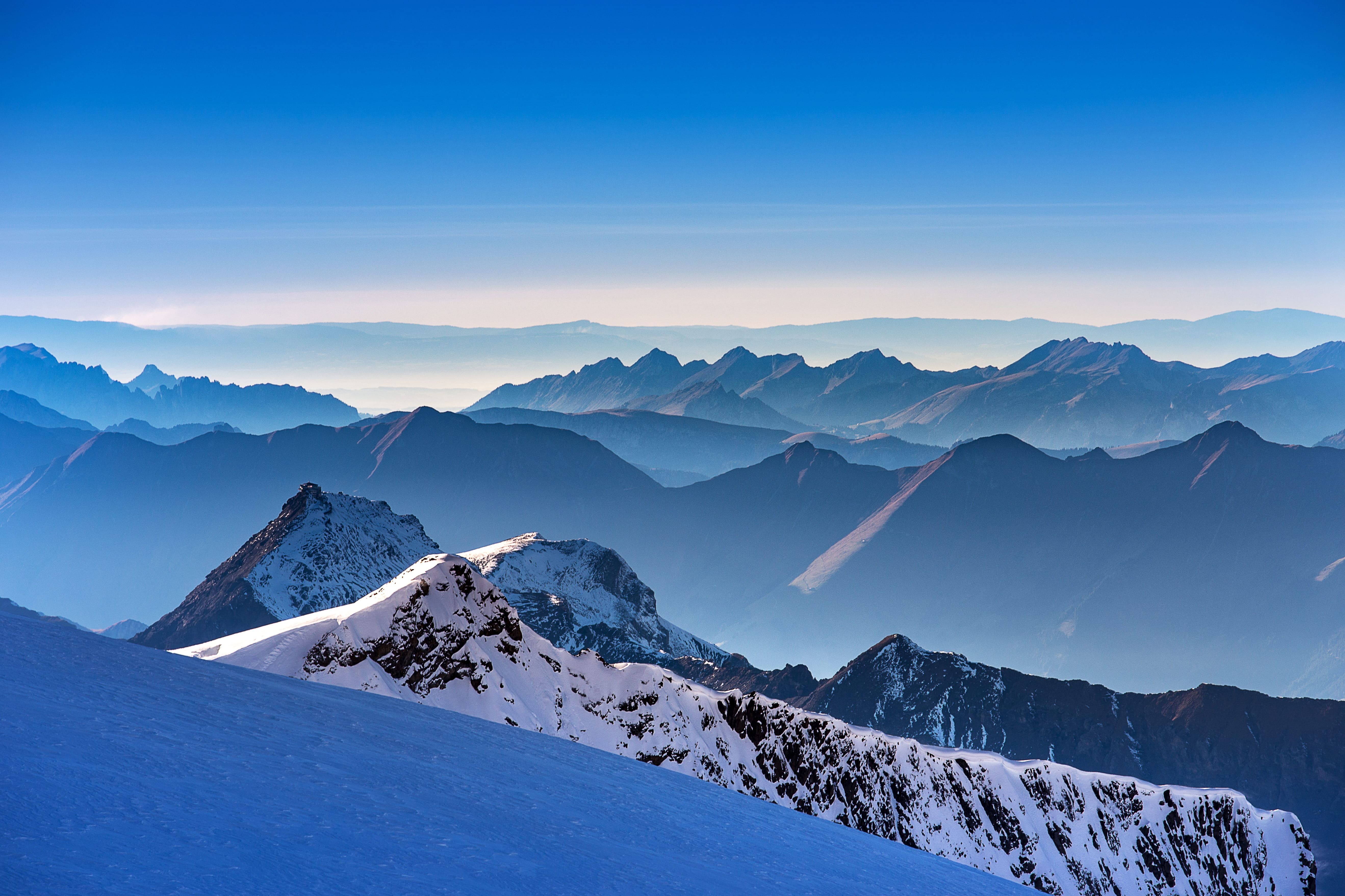 Landscape Photo Of Snow Covered Mountains, alpine, alps, cold