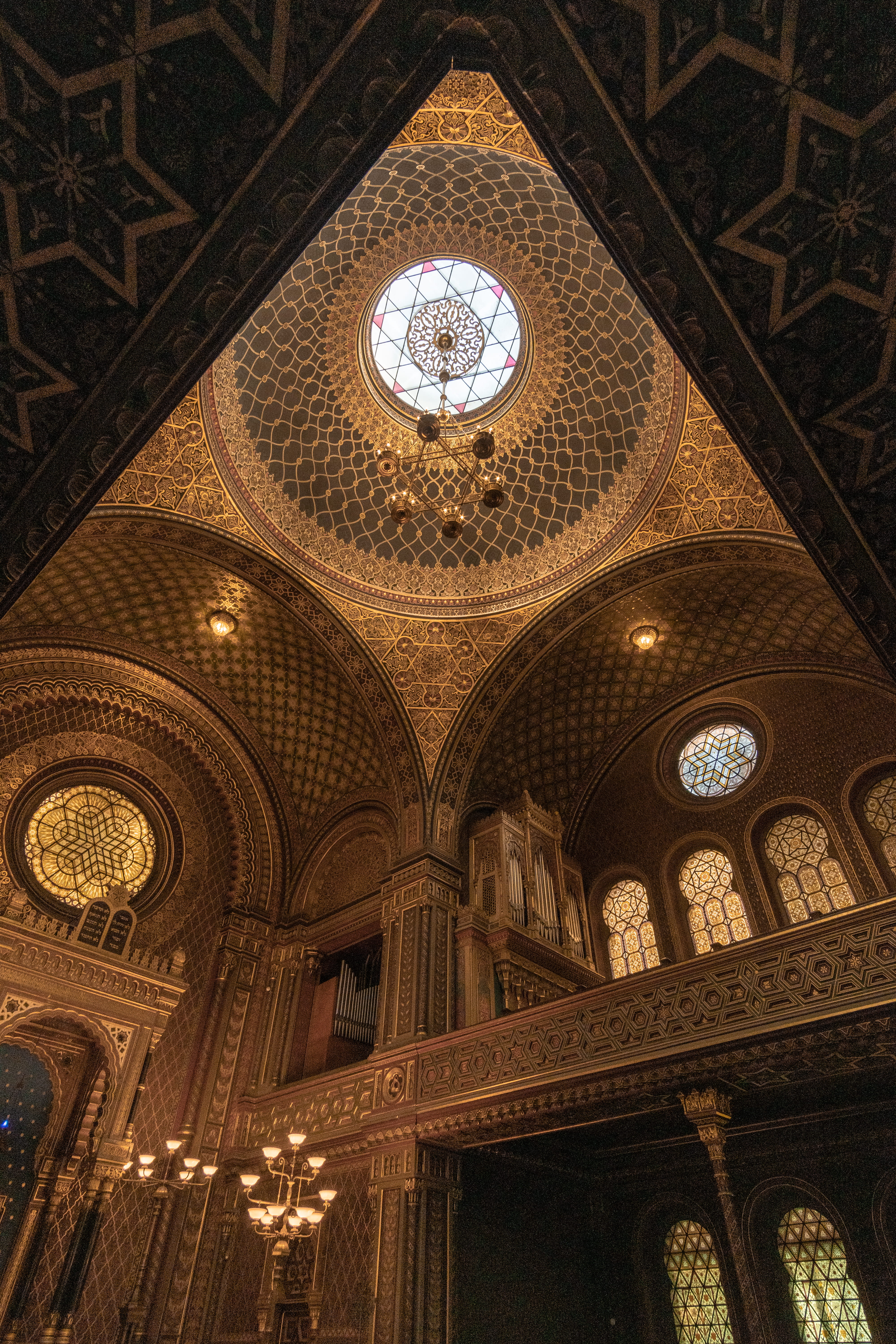 lighted building ceiling, architecture, built structure, indoors