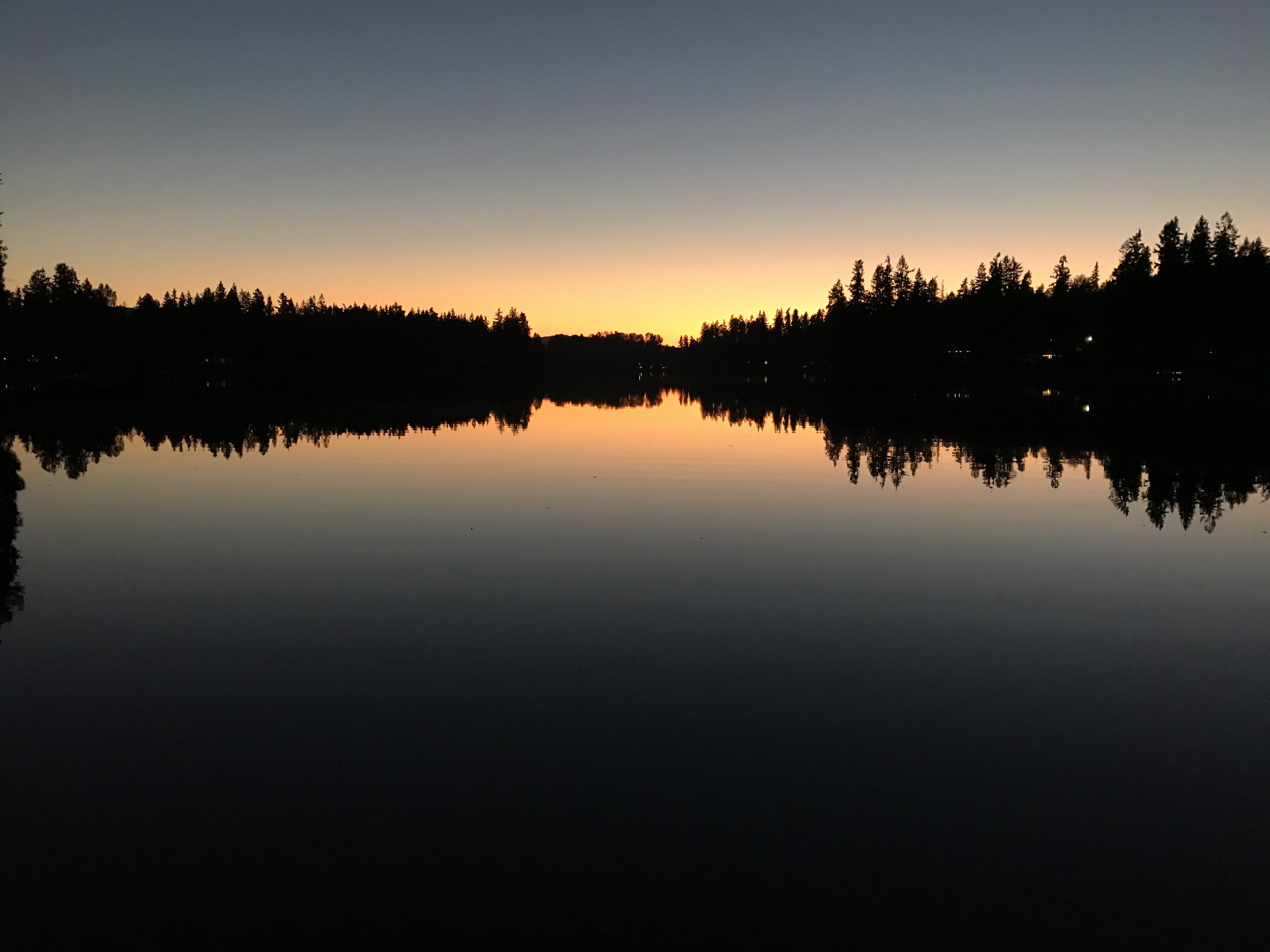sunset, reflection, tranquility, sky, lake, tranquil scene