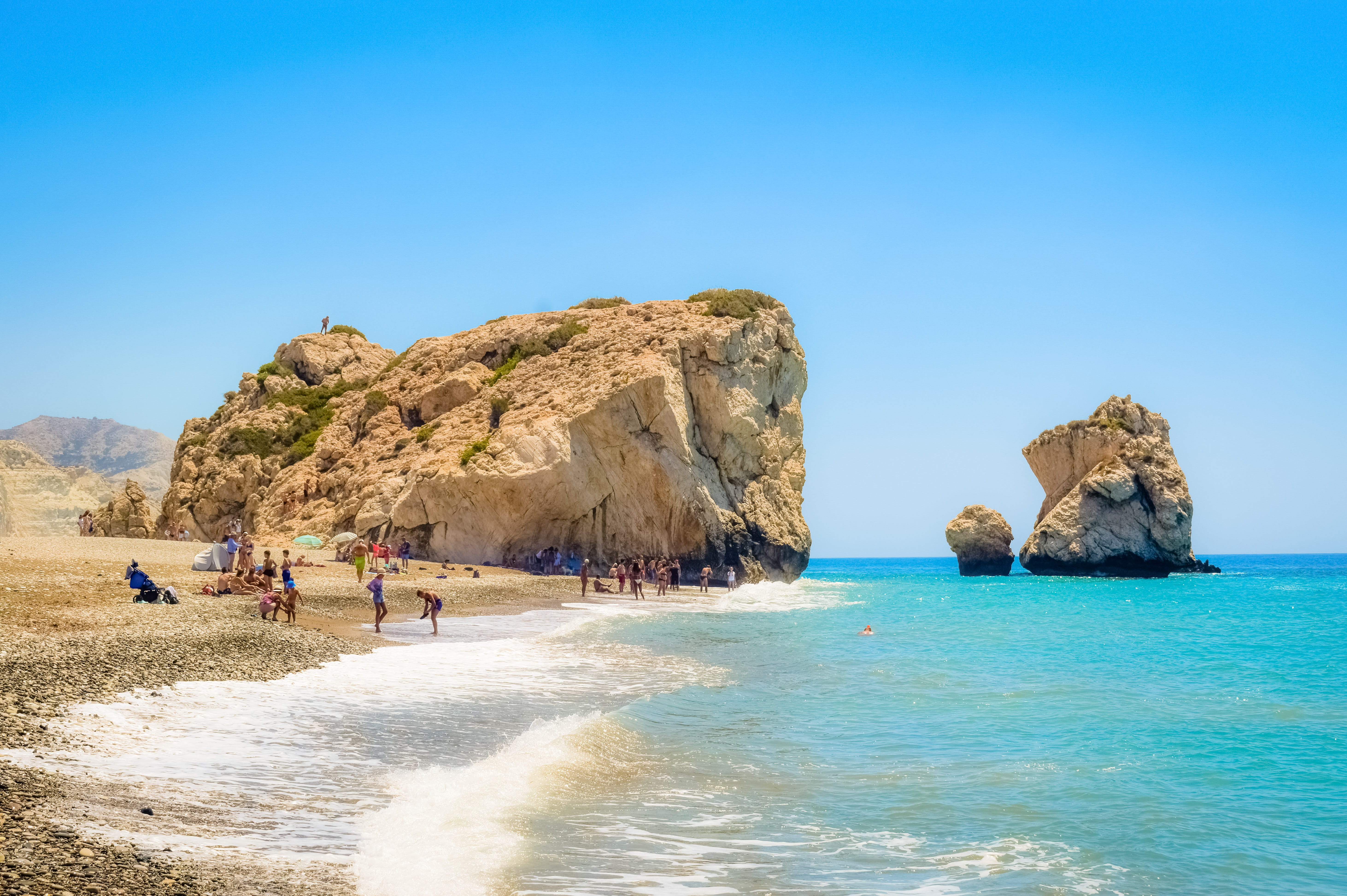 cyprus, petra tou romiou, aphrodite's rock, scenery, travel