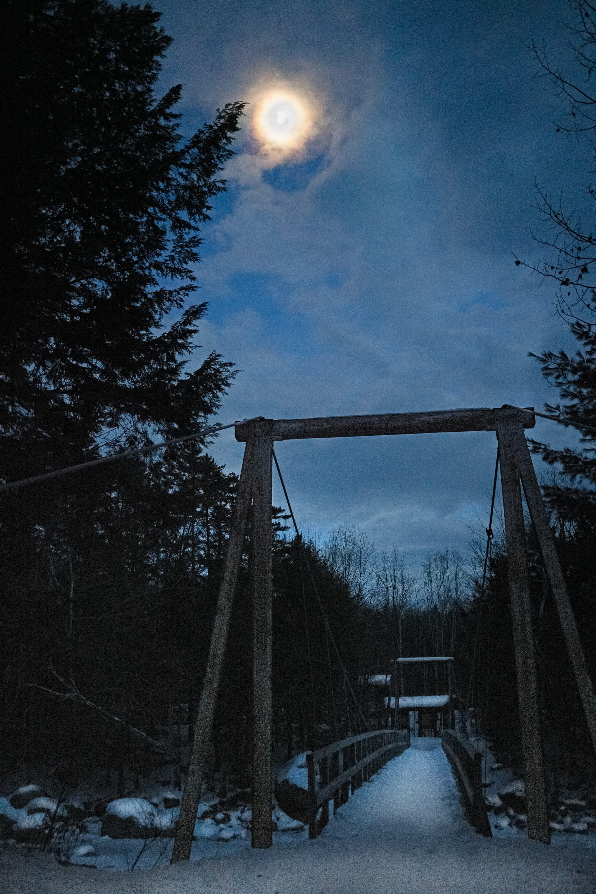 wooden bridge during night, playground, play area, toy, swing