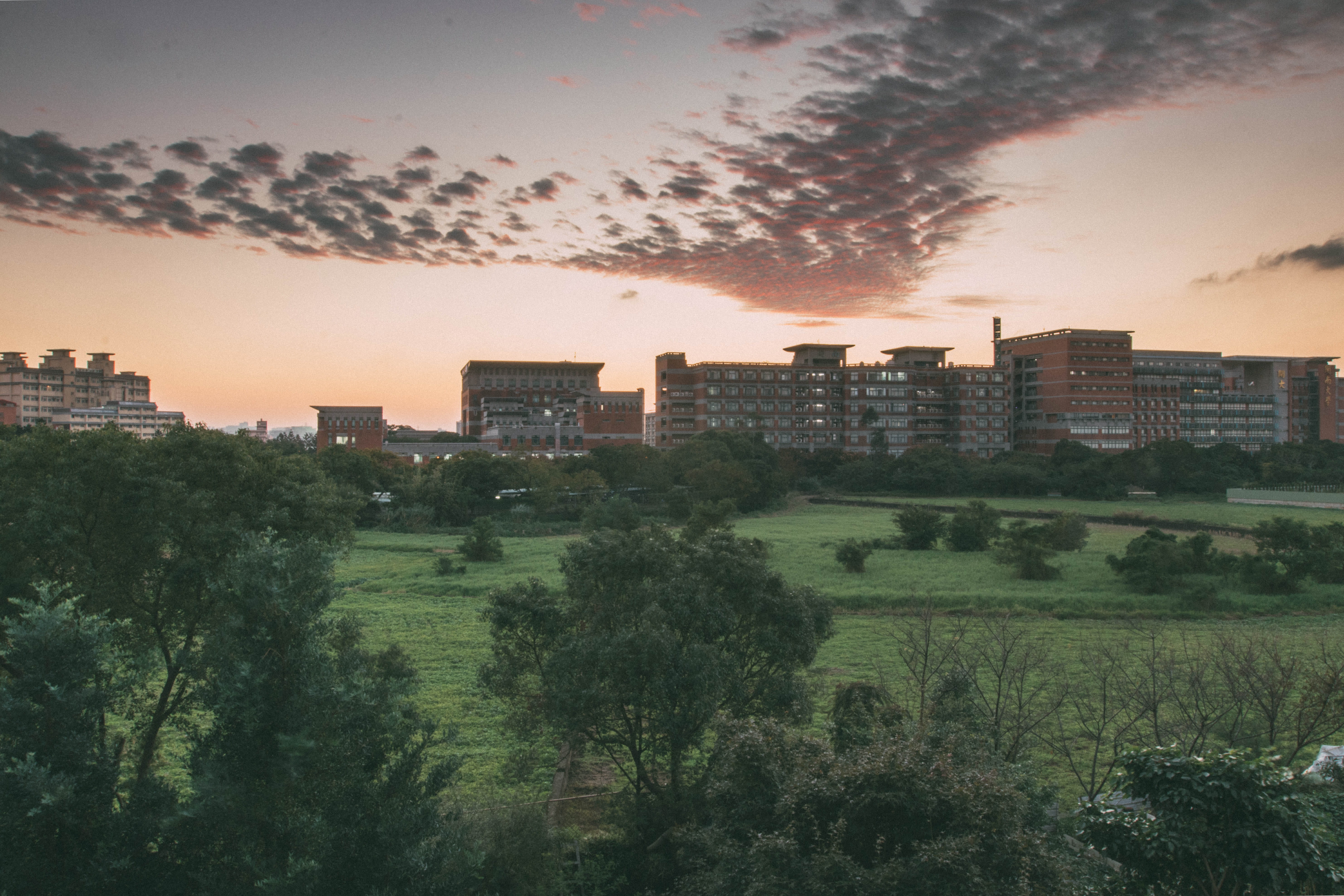 burning sky, view, building exterior, built structure, architecture